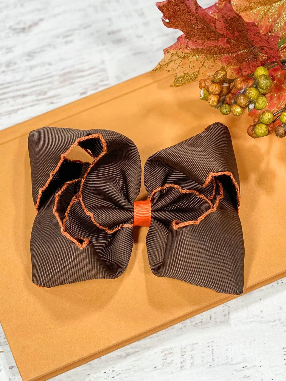 5" Classic Moonstitch Boutique Bows Girls Hair Accessories | Clip or Headband - Image 45