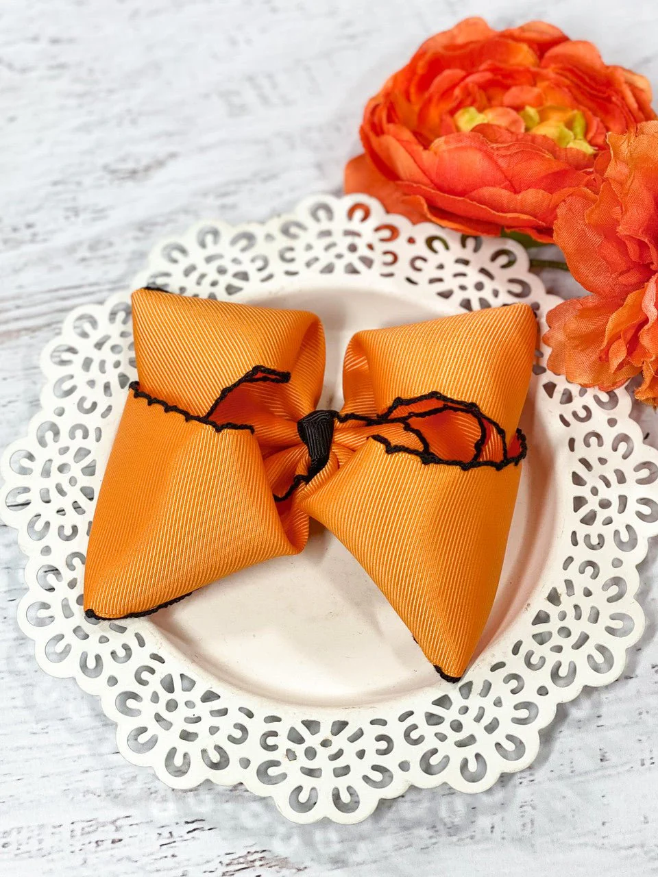 5" Classic Moonstitch Boutique Bows Girls Hair Accessories | Clip or Headband - Image 47