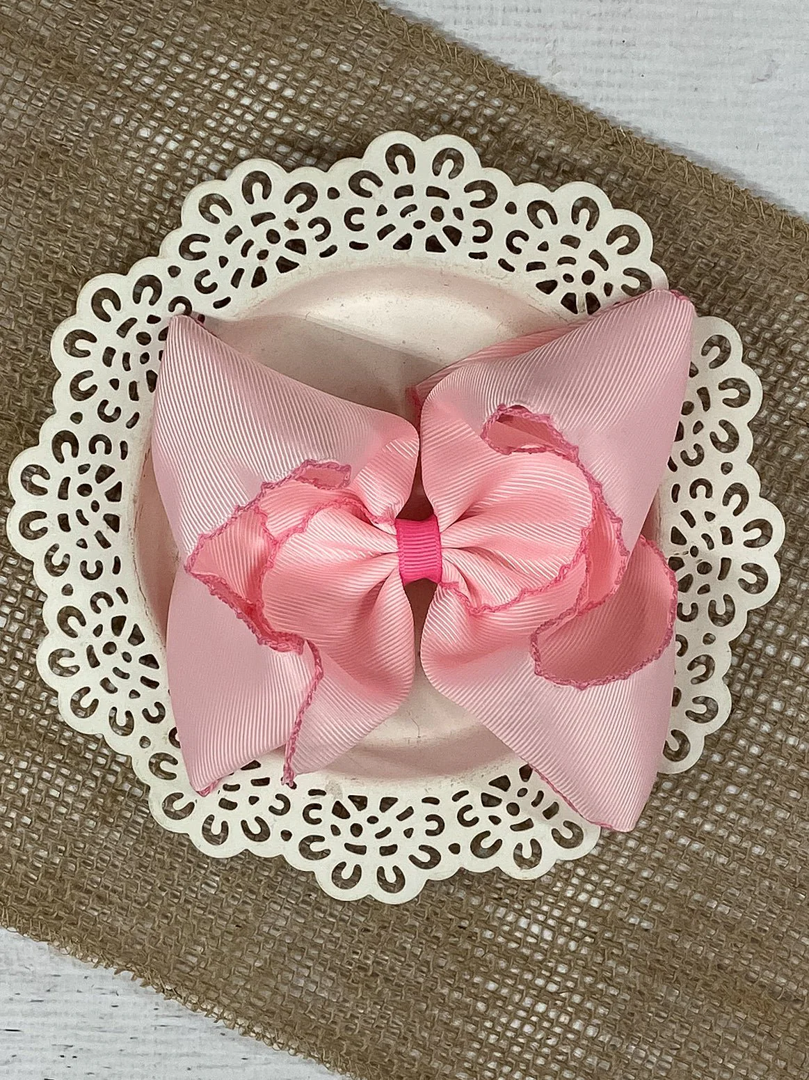 5" Classic Moonstitch Boutique Bows Girls Hair Accessories | Clip or Headband - Image 49