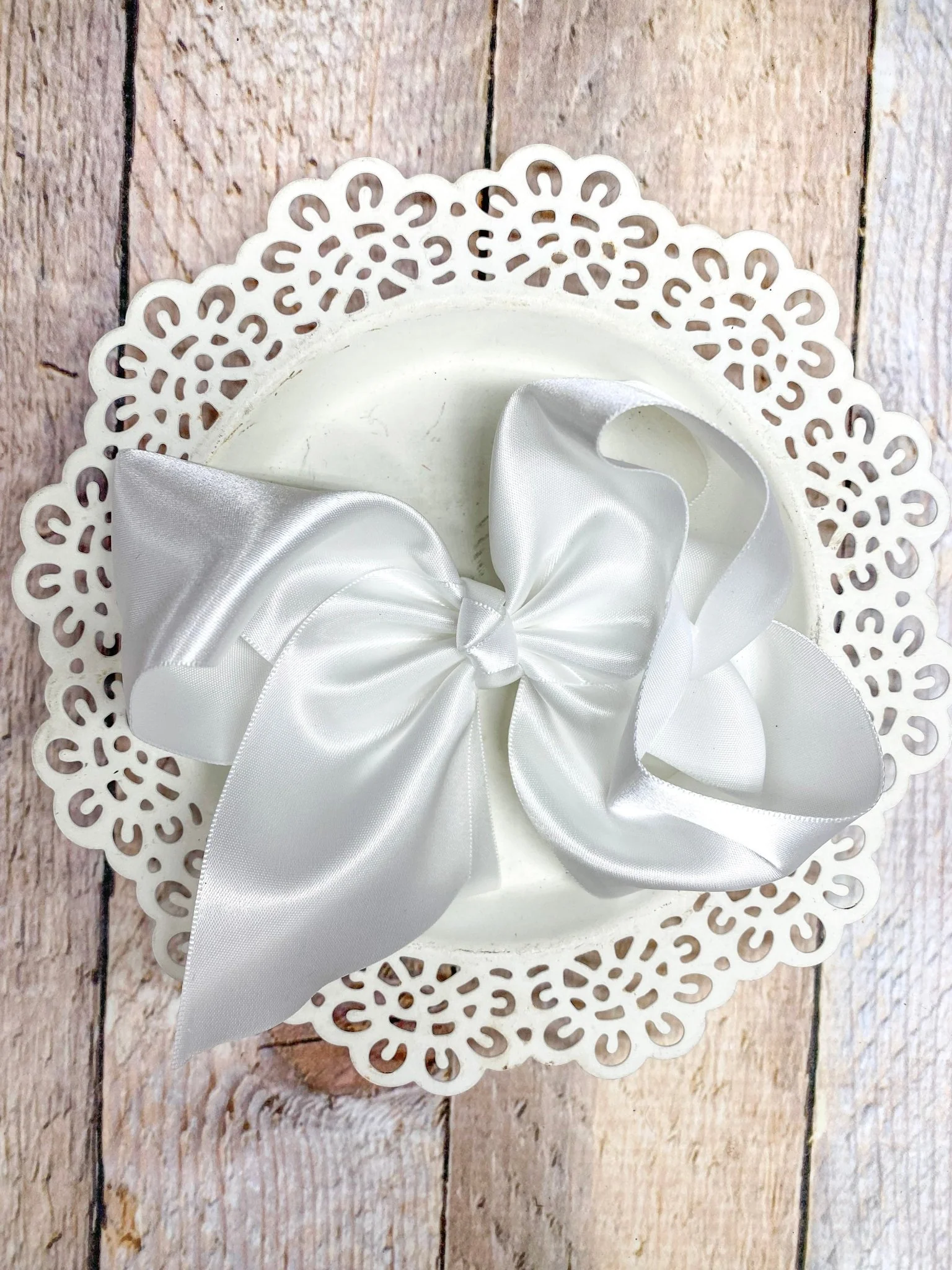 4.5" Classic Satin Hair Bows | Alligator Clips - Image 4