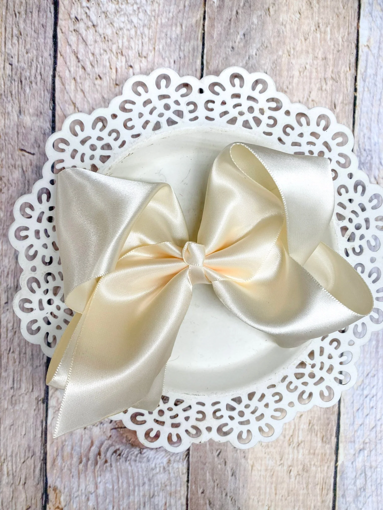 4.5" Classic Satin Hair Bows | Alligator Clips - Image 5