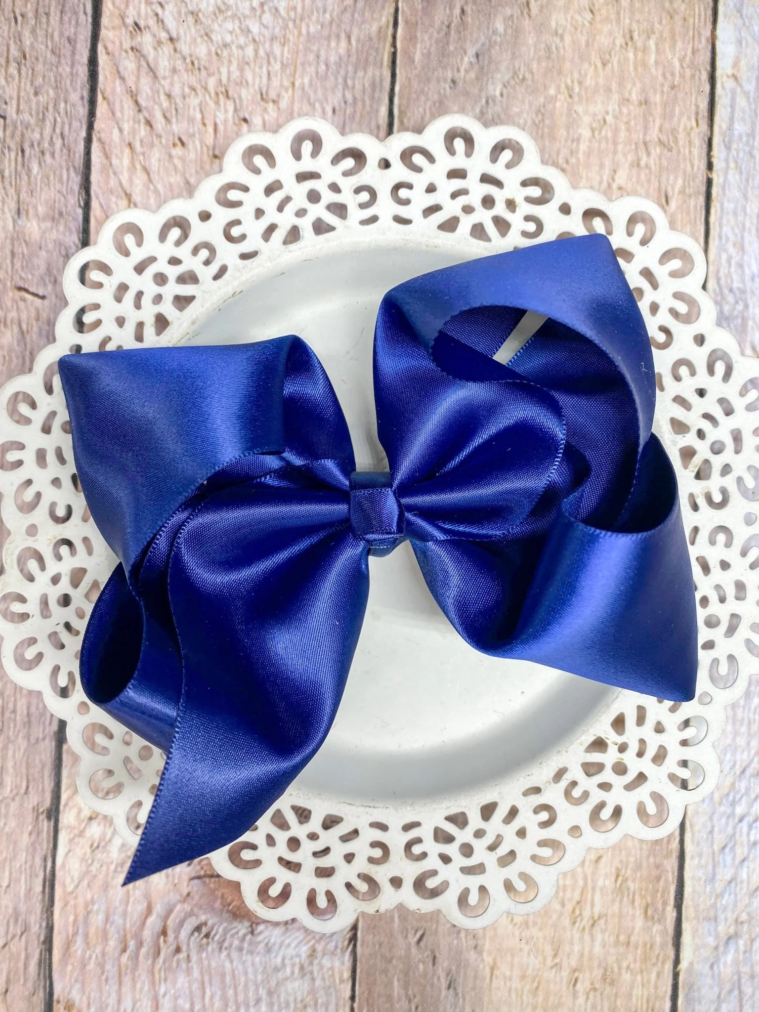 4.5" Classic Satin Hair Bows | Alligator Clips - Image 6