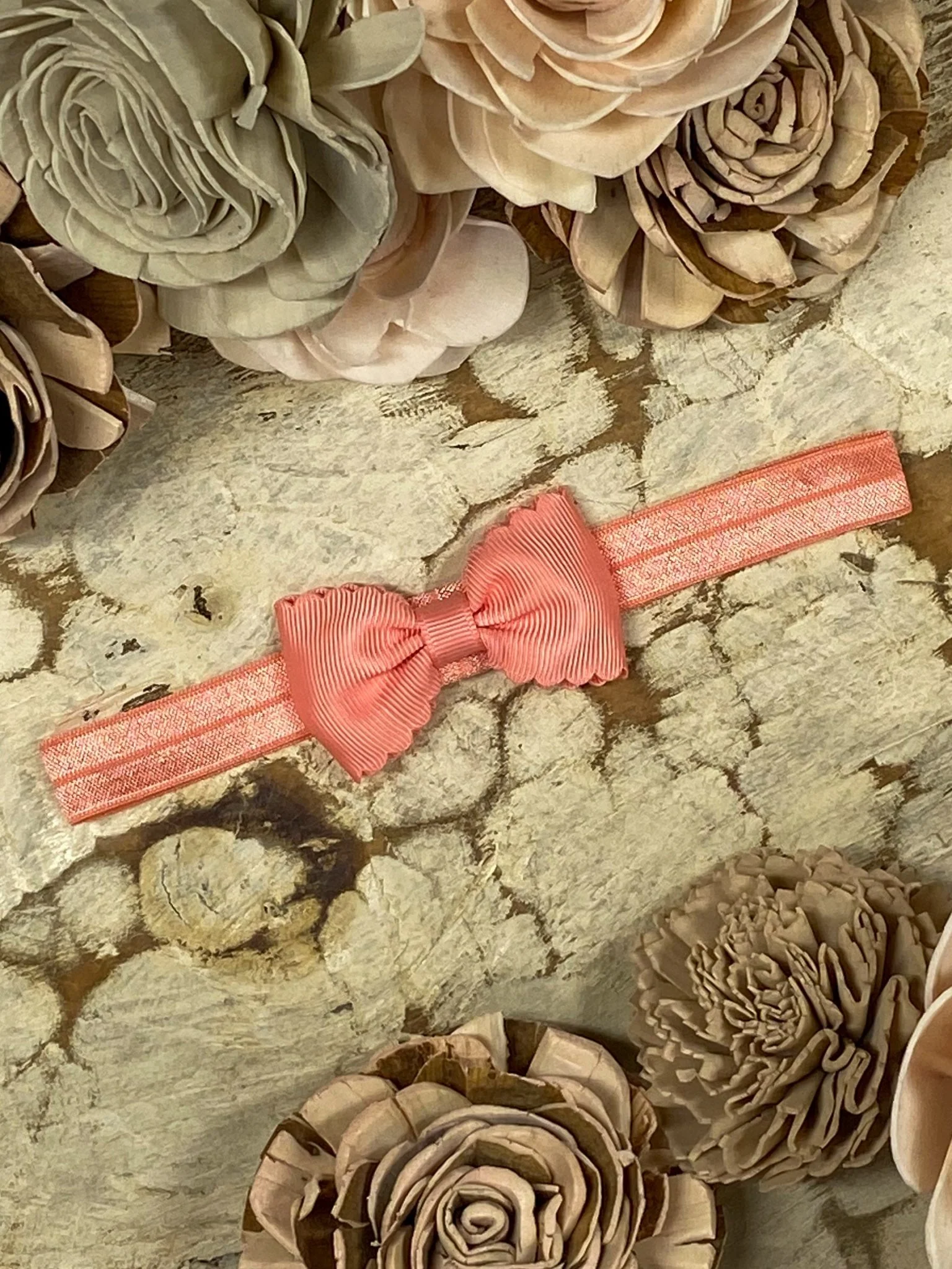 2.5" Bitty Scalloped Bow | Headband - Image 10