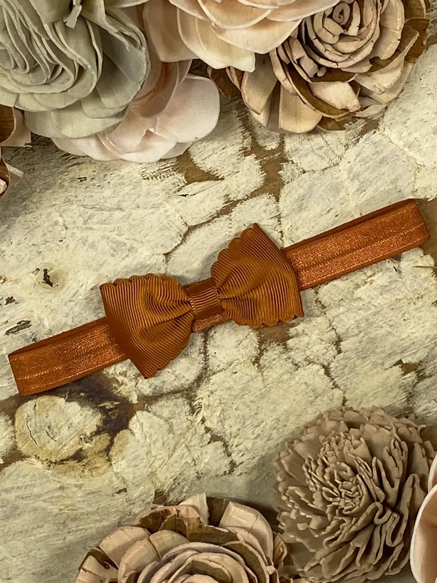 2.5" Bitty Scalloped Bow | Headband - Image 11