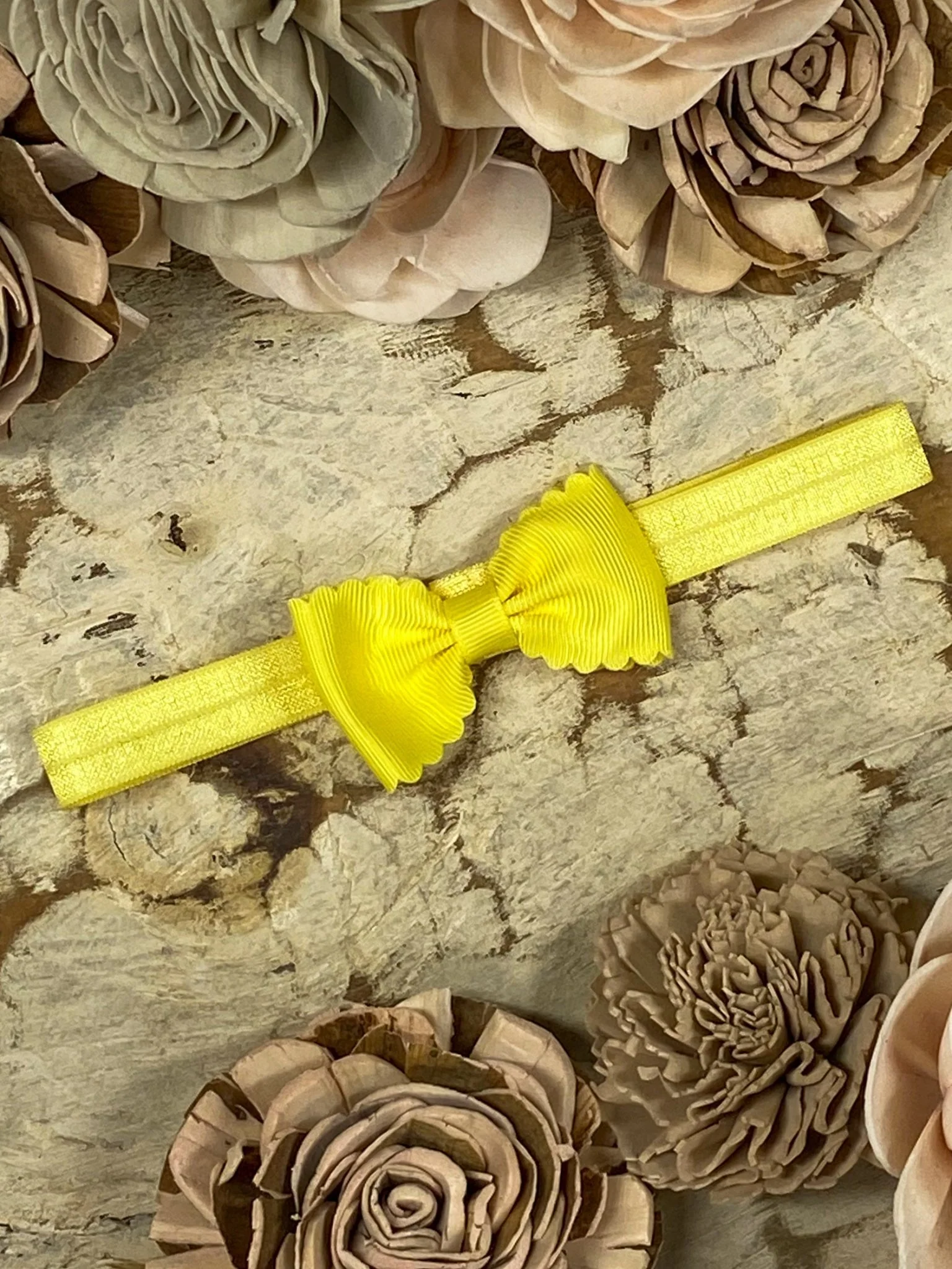 2.5" Bitty Scalloped Bow | Headband - Image 16