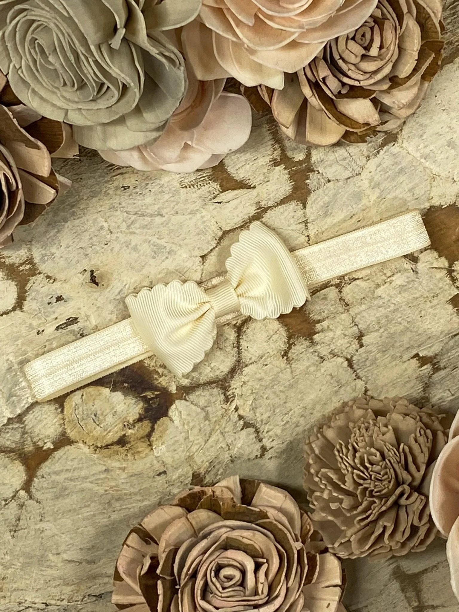 2.5" Bitty Scalloped Bow | Headband - Image 18
