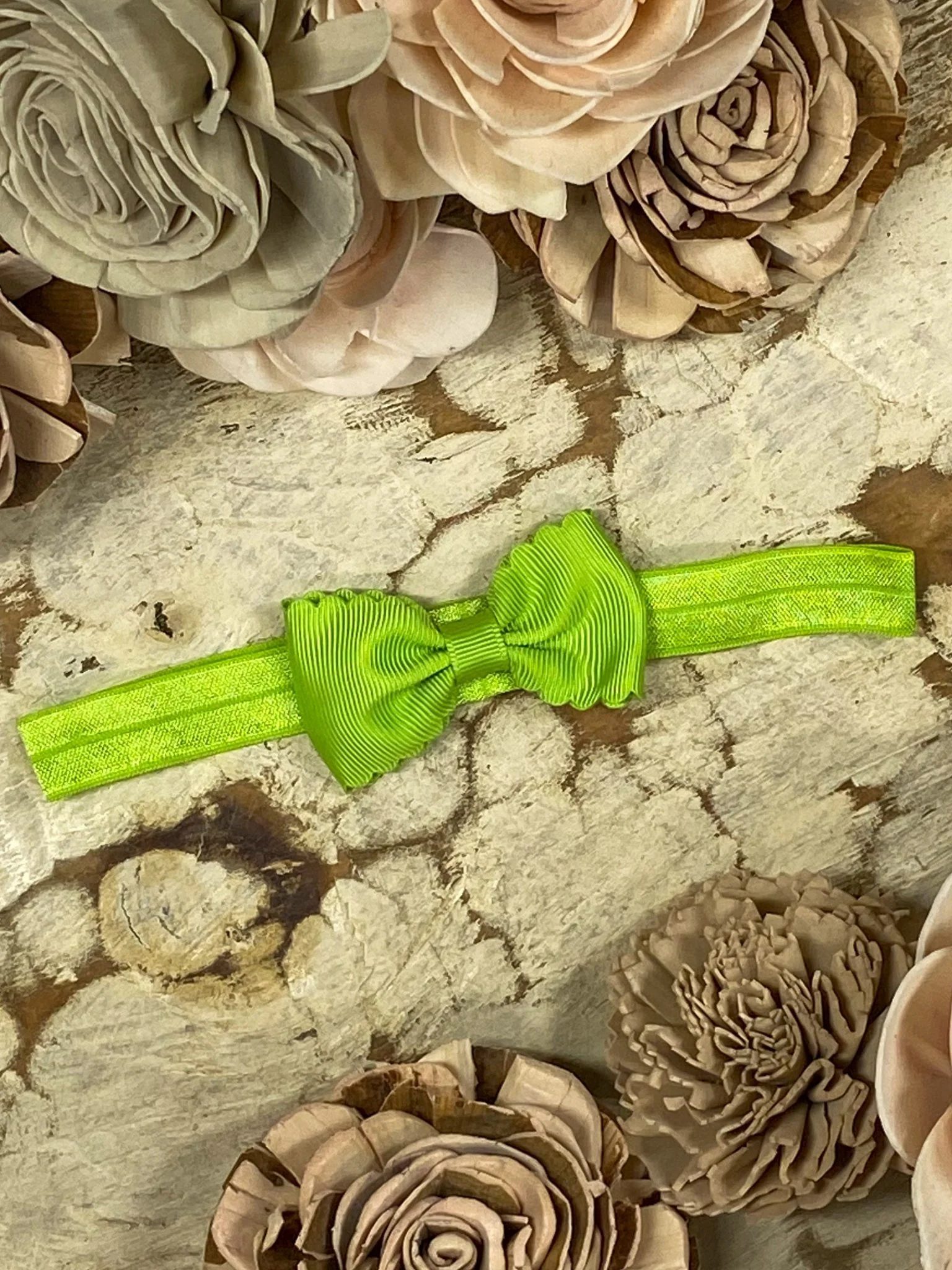 2.5" Bitty Scalloped Bow | Headband - Image 19