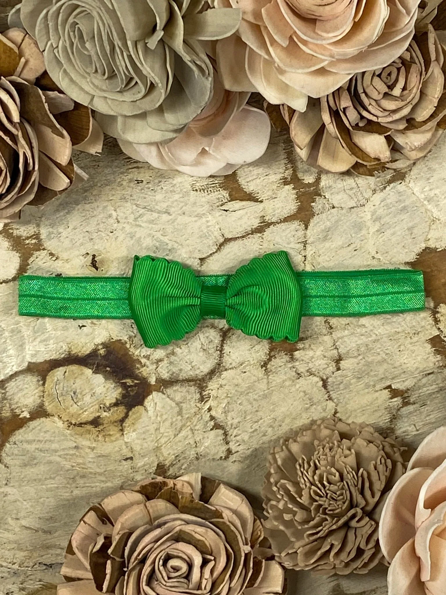 2.5" Bitty Scalloped Bow | Headband - Image 20
