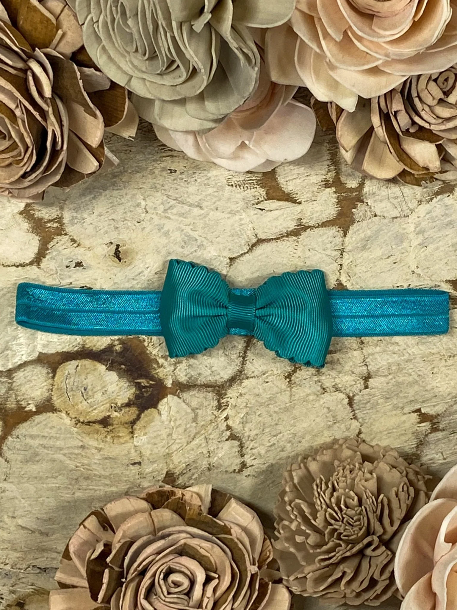 2.5" Bitty Scalloped Bow | Headband - Image 21