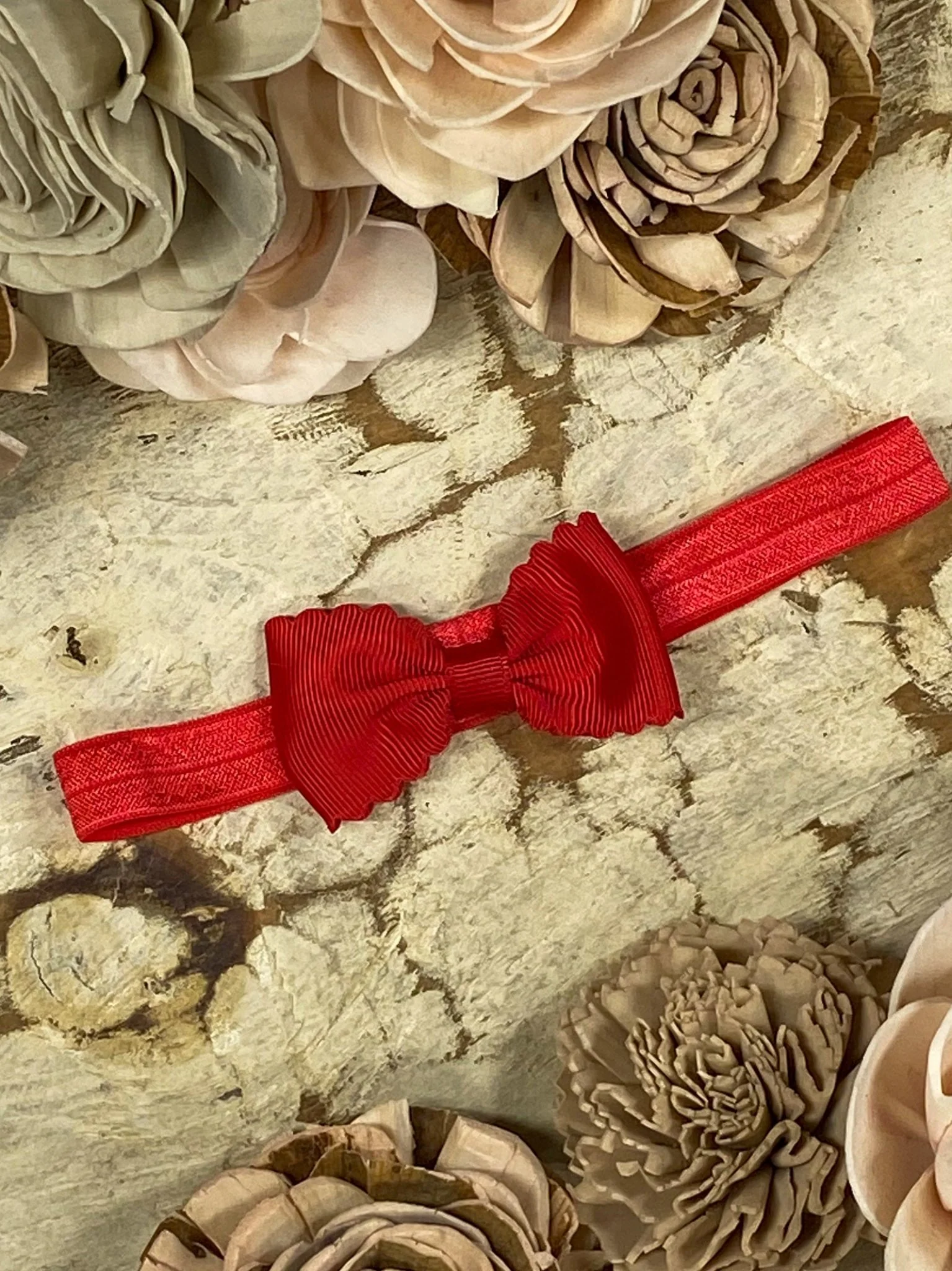 2.5" Bitty Scalloped Bow | Headband - Image 25