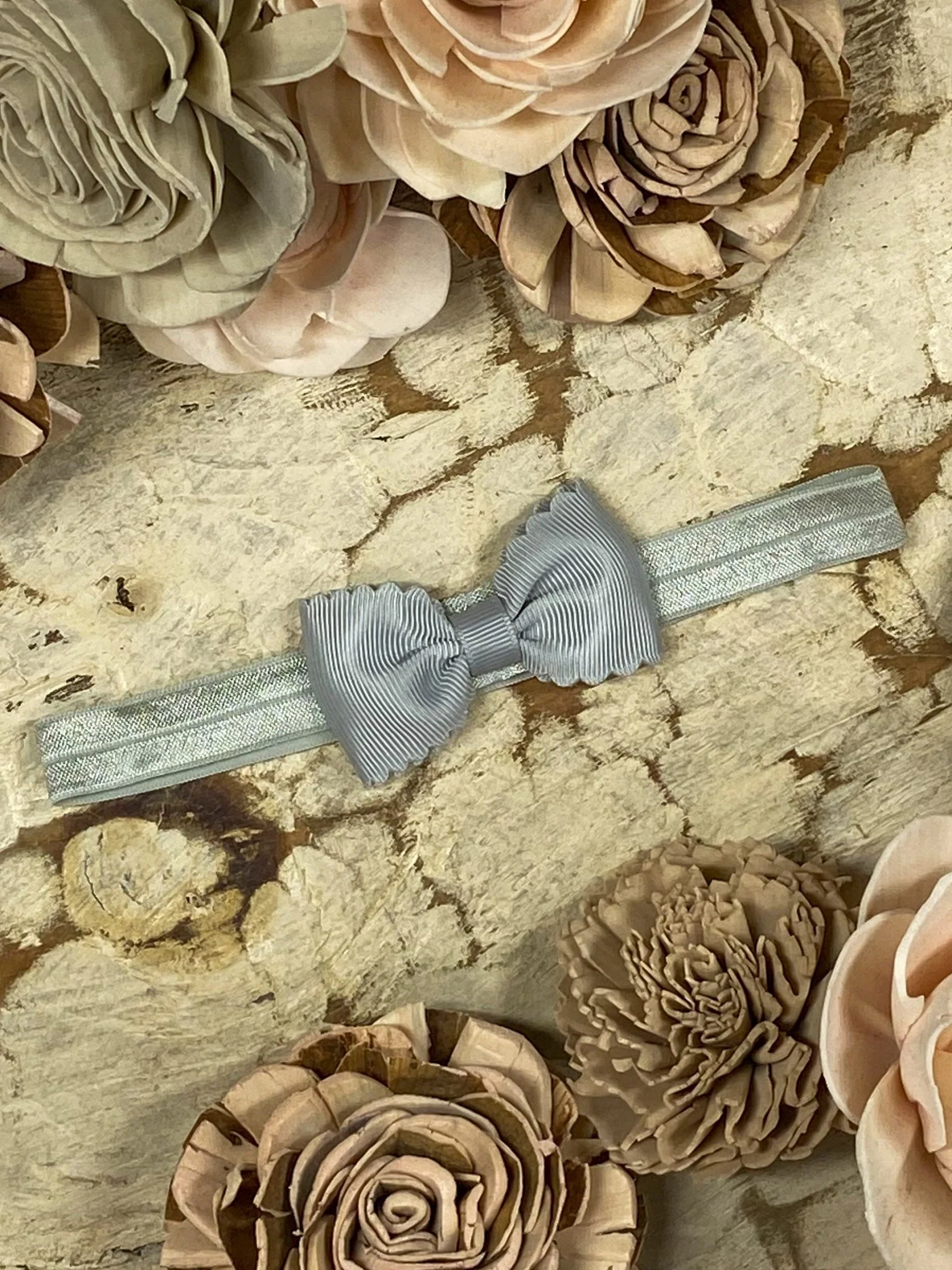2.5" Bitty Scalloped Bow | Headband - Image 27