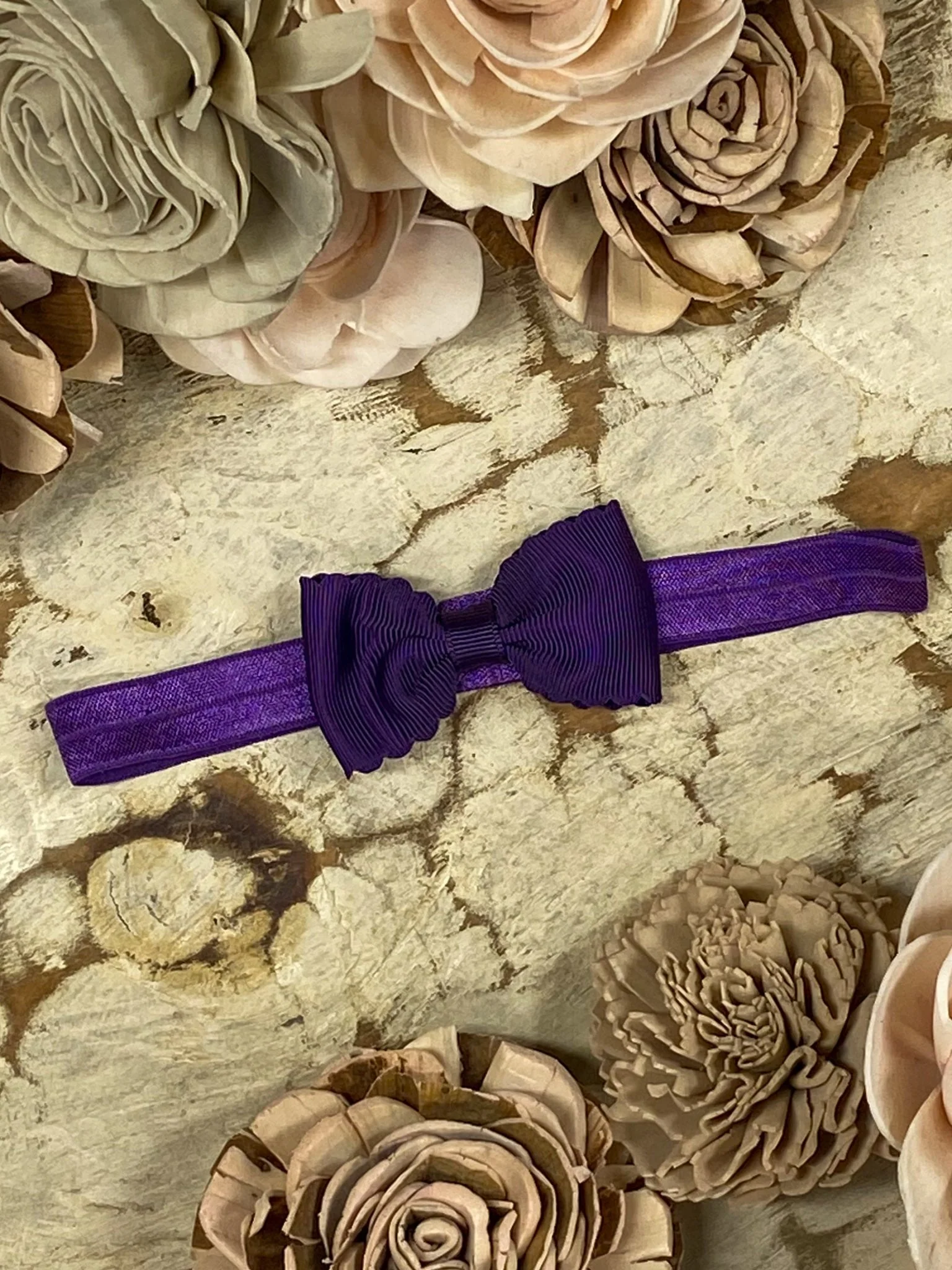 2.5" Bitty Scalloped Bow | Headband - Image 32