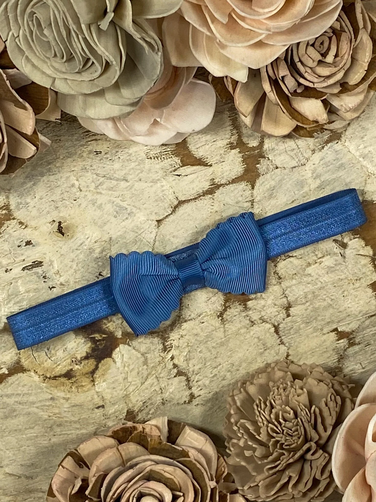2.5" Bitty Scalloped Bow | Headband - Image 33