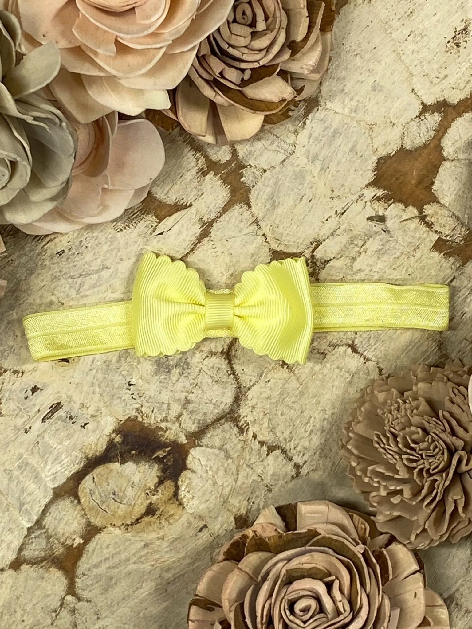 2.5" Bitty Scalloped Bow | Headband - Image 37