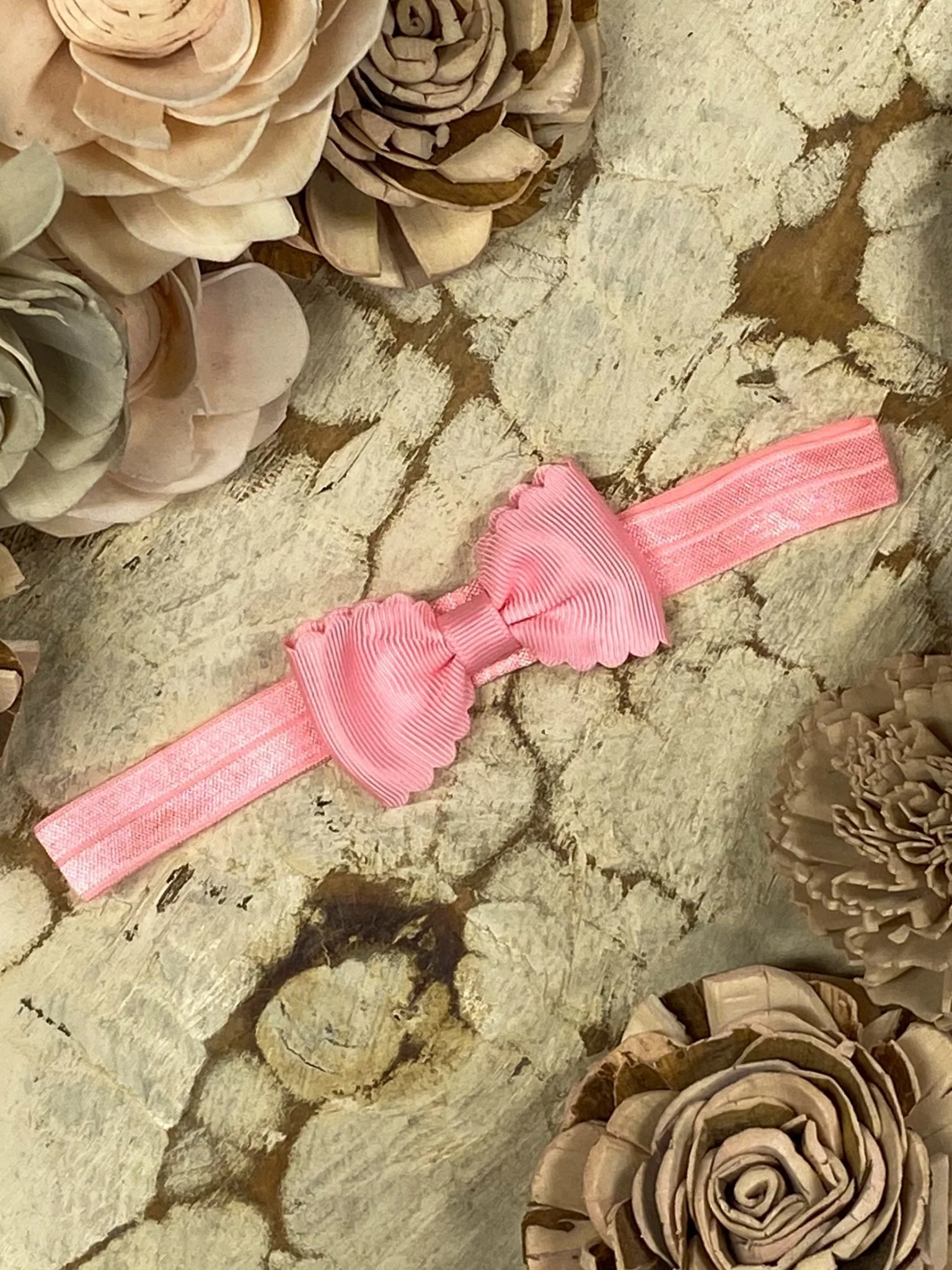 2.5" Bitty Scalloped Bow | Headband - Image 40