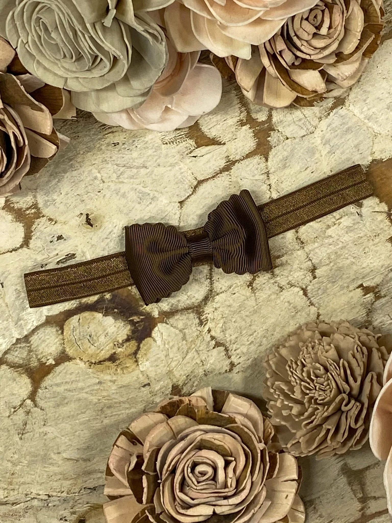 2.5" Bitty Scalloped Bow | Headband - Image 8