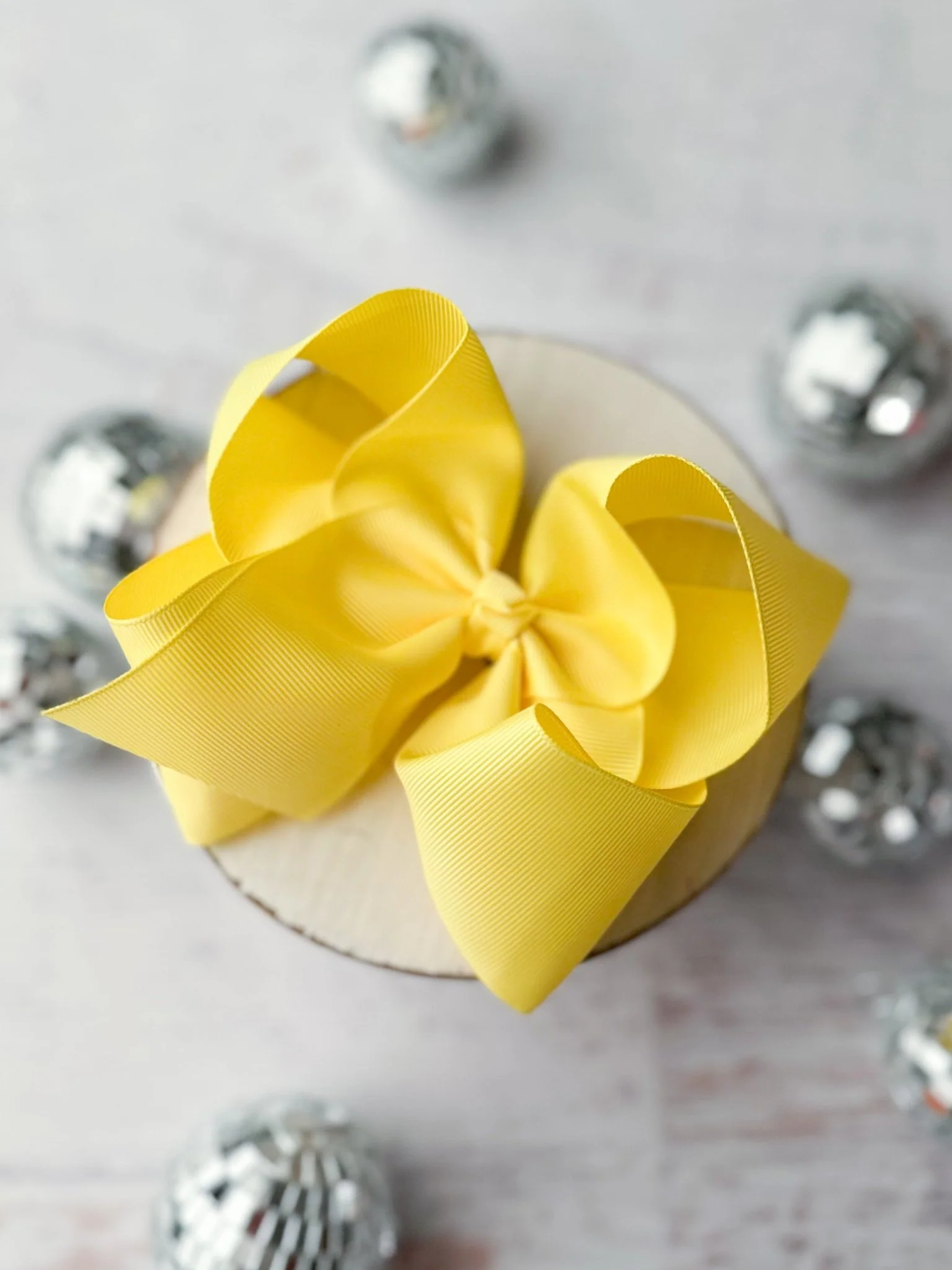 5.5" Oversize Grosgrain Hair Bow | Alligator Clip - Image 12