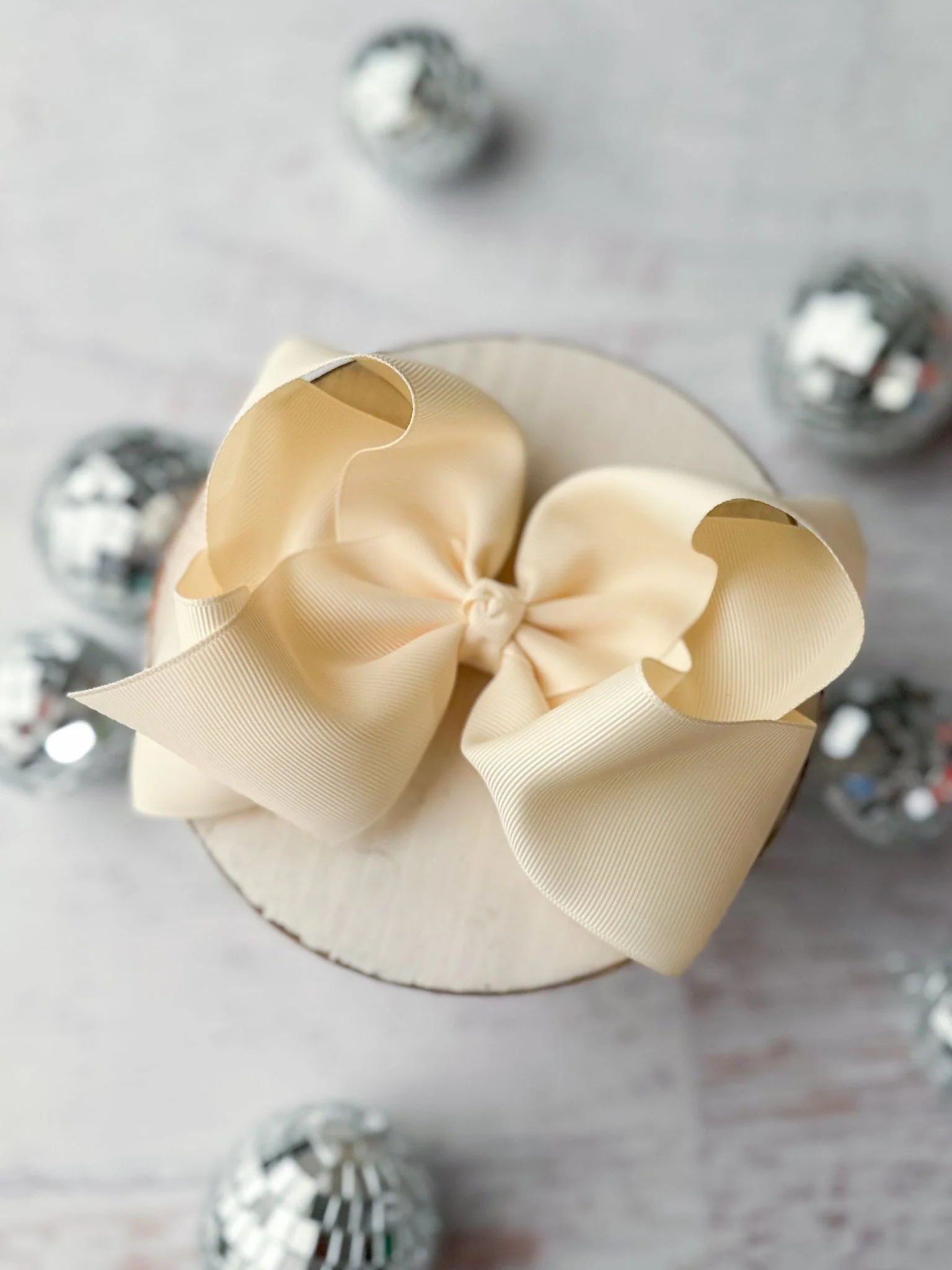5.5" Oversize Grosgrain Hair Bow | Alligator Clip - Image 19
