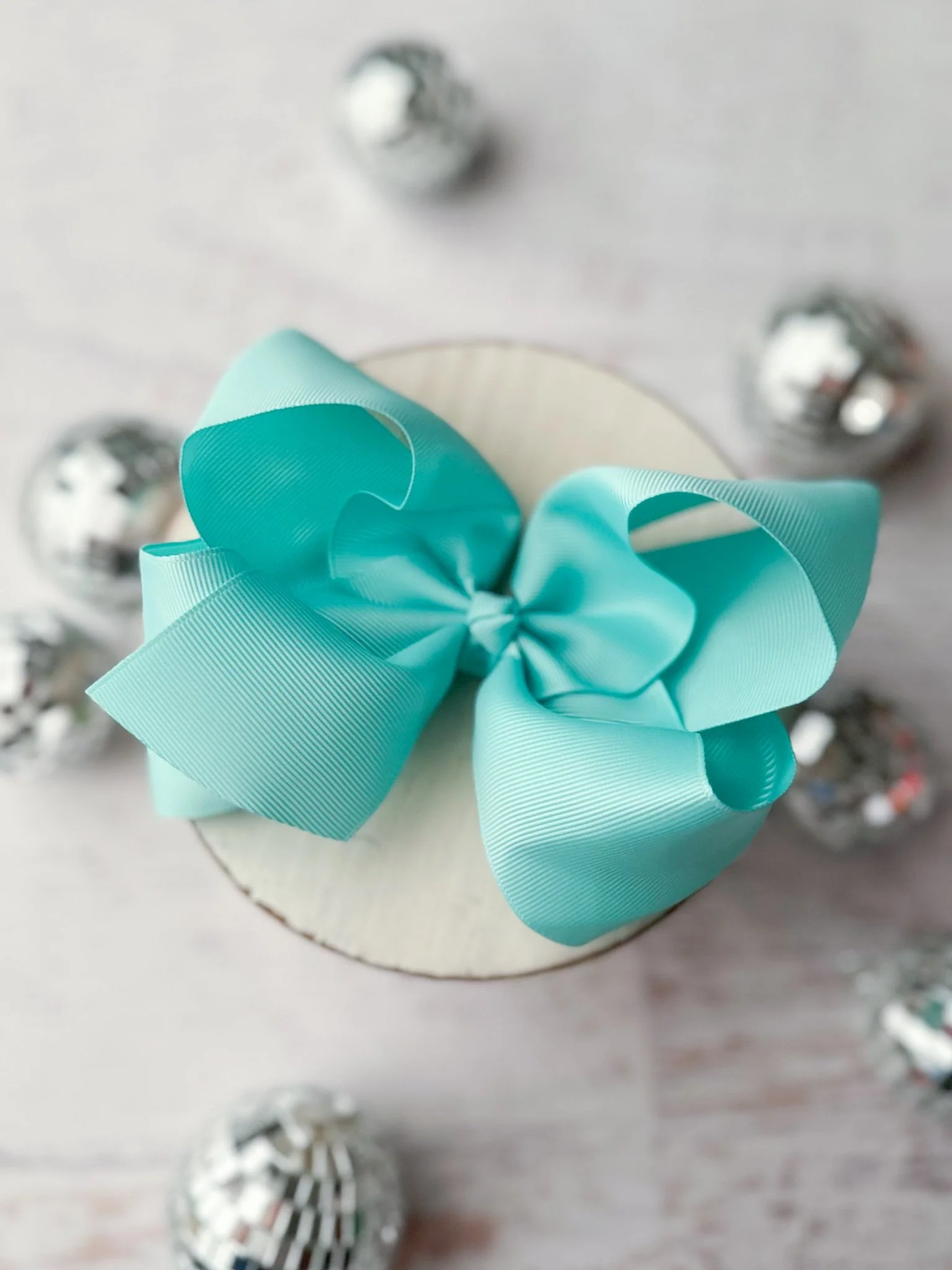5.5" Oversize Grosgrain Hair Bow | Alligator Clip - Image 20