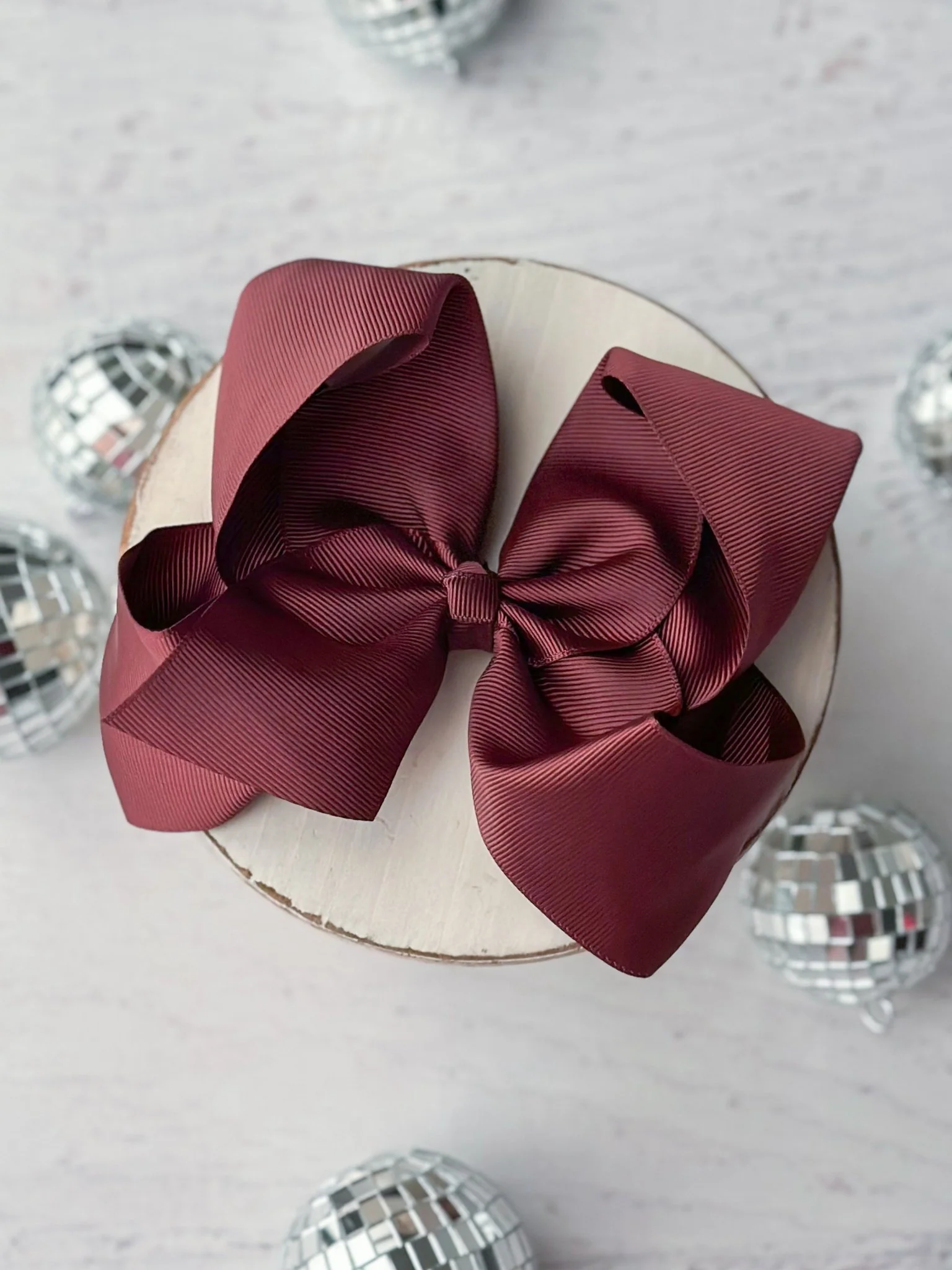 5.5" Oversize Grosgrain Hair Bow | Alligator Clip - Image 23