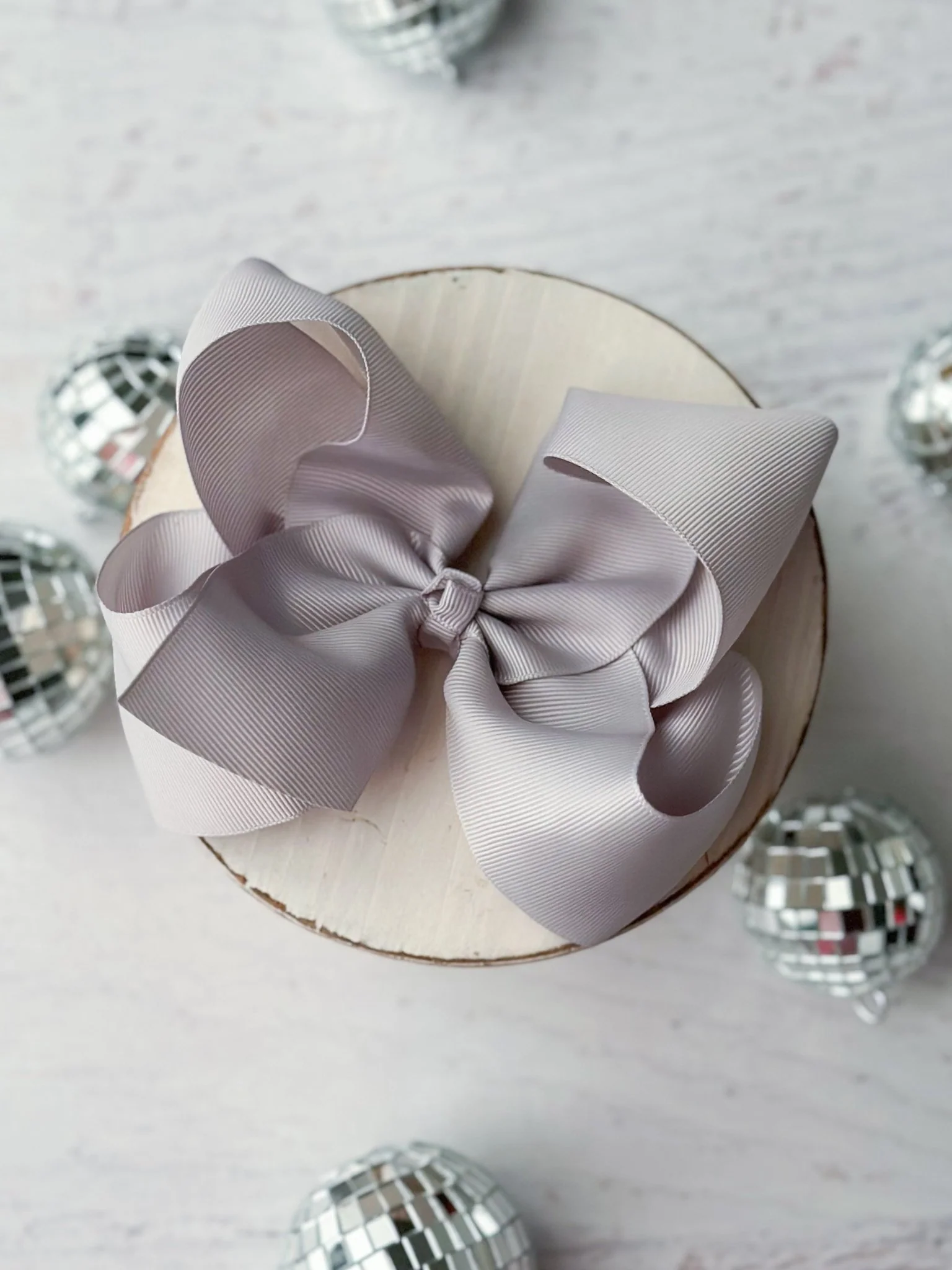 5.5" Oversize Grosgrain Hair Bow | Alligator Clip - Image 24
