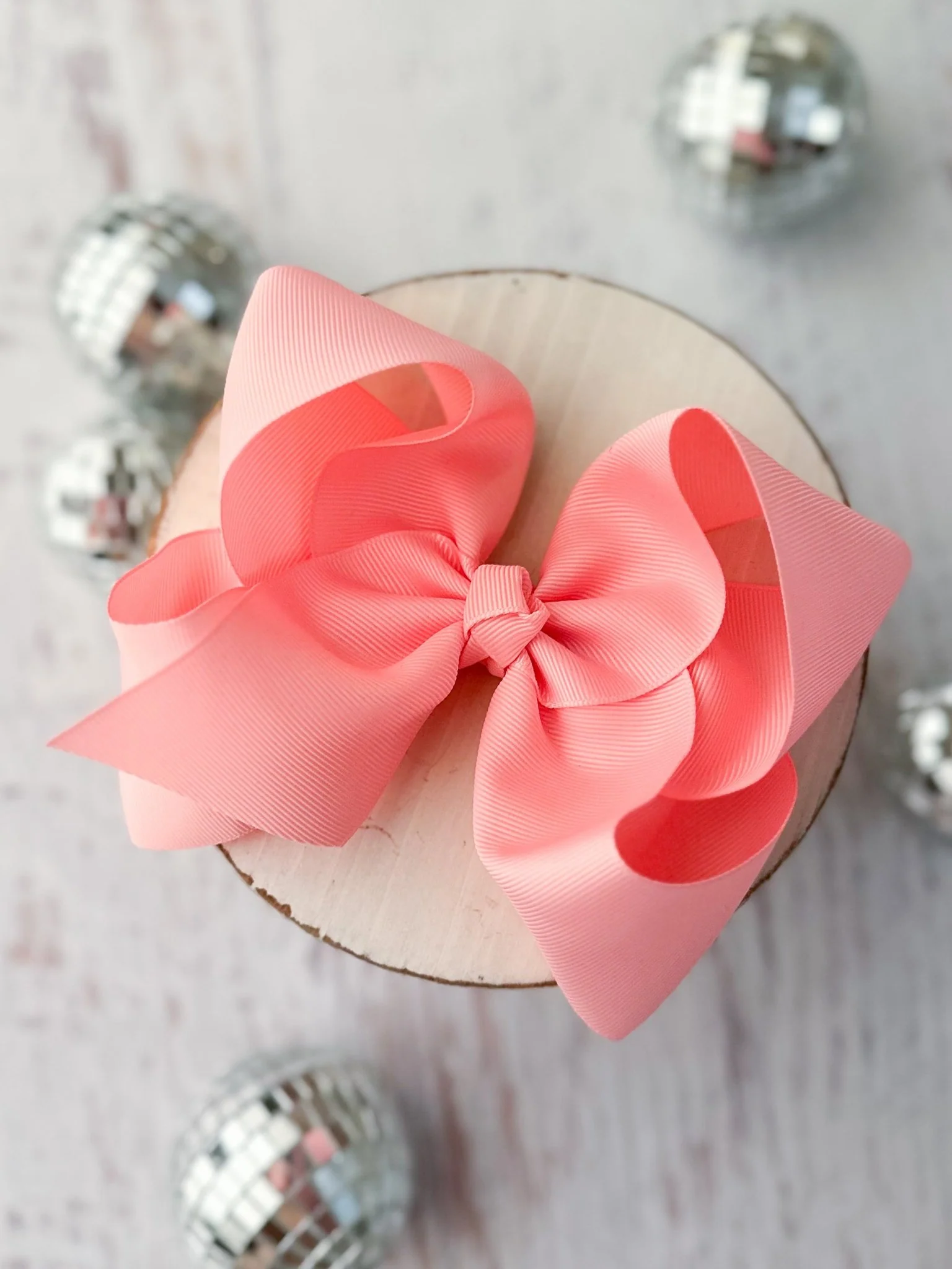 5.5" Oversize Grosgrain Hair Bow | Alligator Clip - Image 25