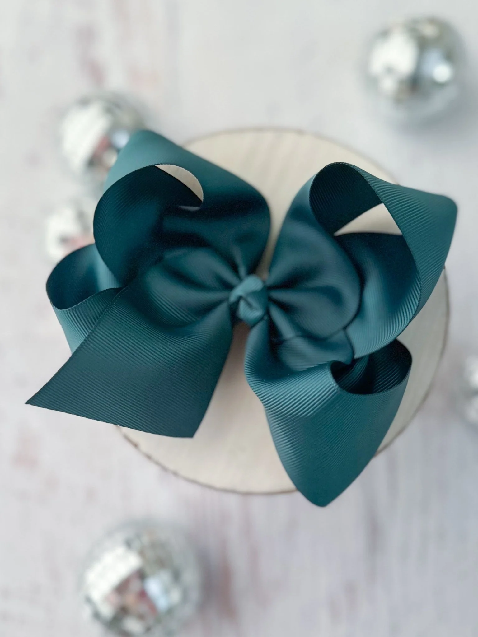5.5" Oversize Grosgrain Hair Bow | Alligator Clip - Image 26