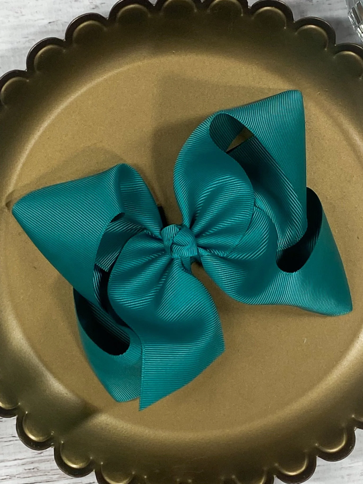 5.5" Oversize Grosgrain Hair Bow | Alligator Clip - Image 30