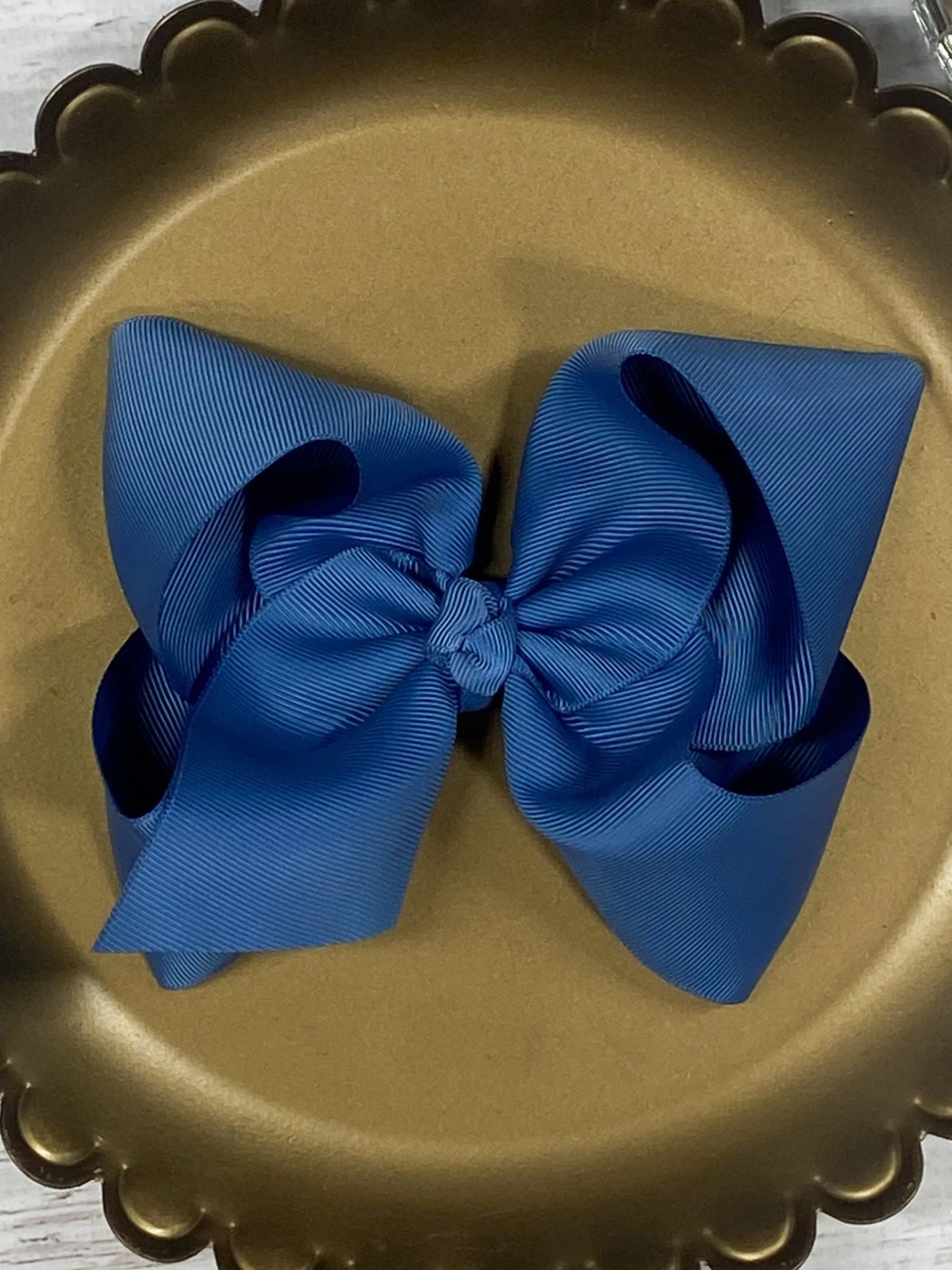 5.5" Oversize Grosgrain Hair Bow | Alligator Clip - Image 31