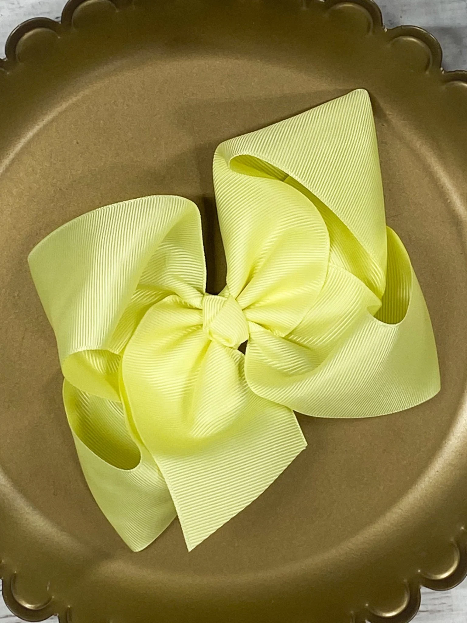 5.5" Oversize Grosgrain Hair Bow | Alligator Clip - Image 34