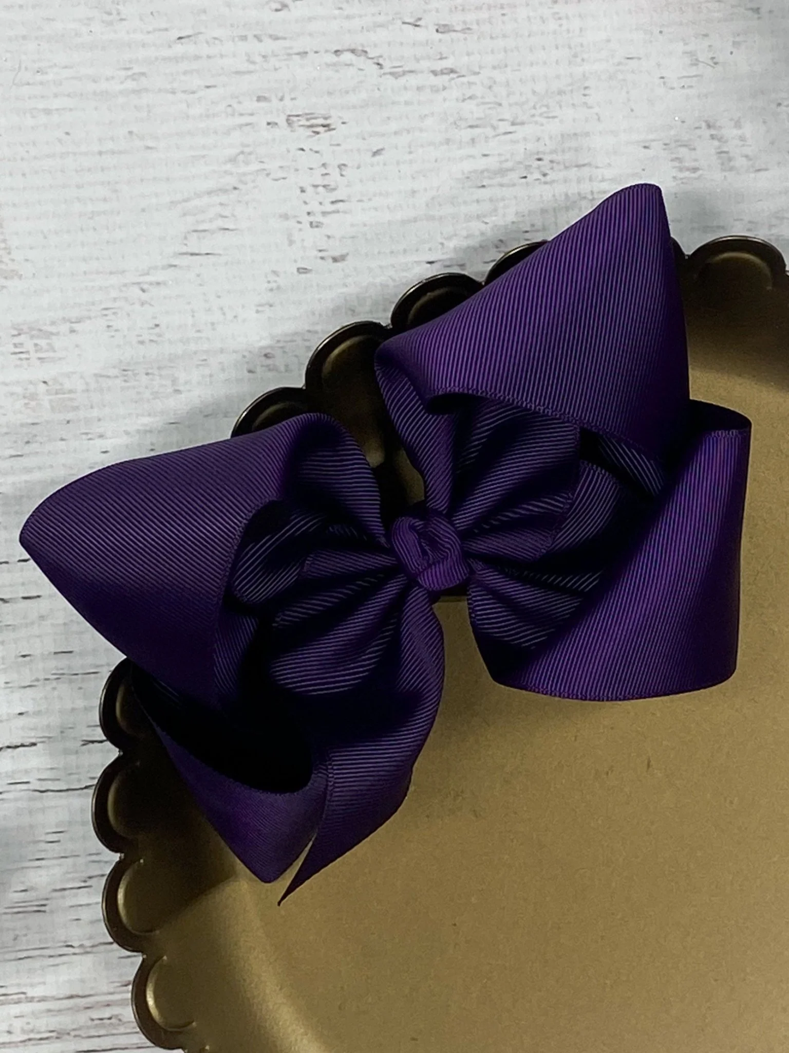 5.5" Oversize Grosgrain Hair Bow | Alligator Clip - Image 35