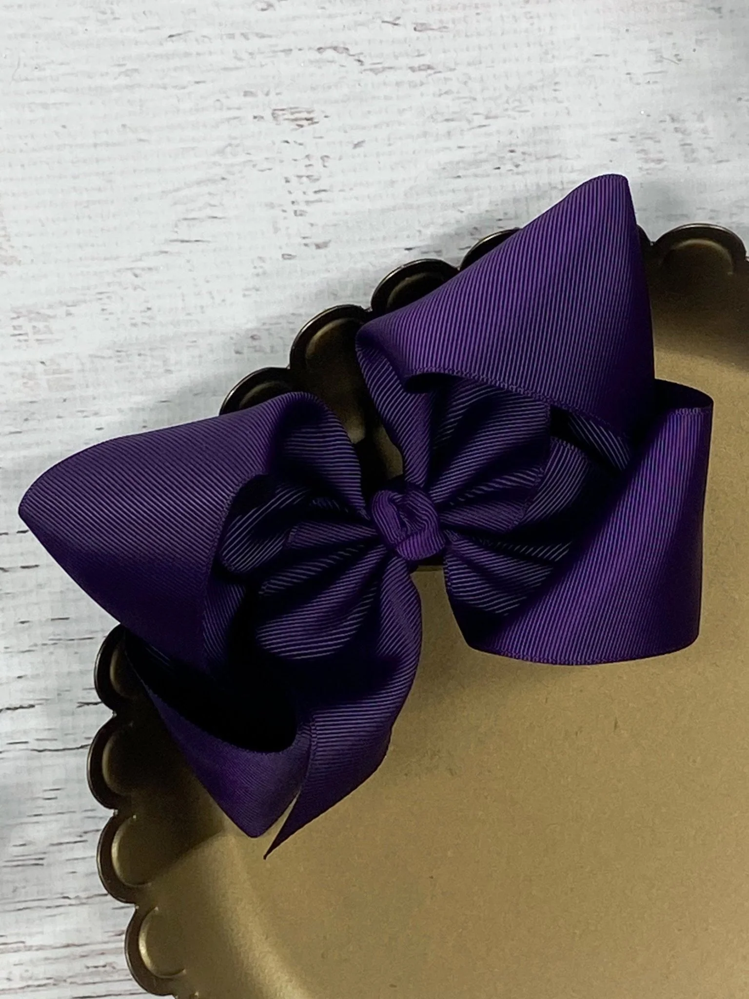 5.5" Oversize Grosgrain Hair Bow | Alligator Clip - Image 36