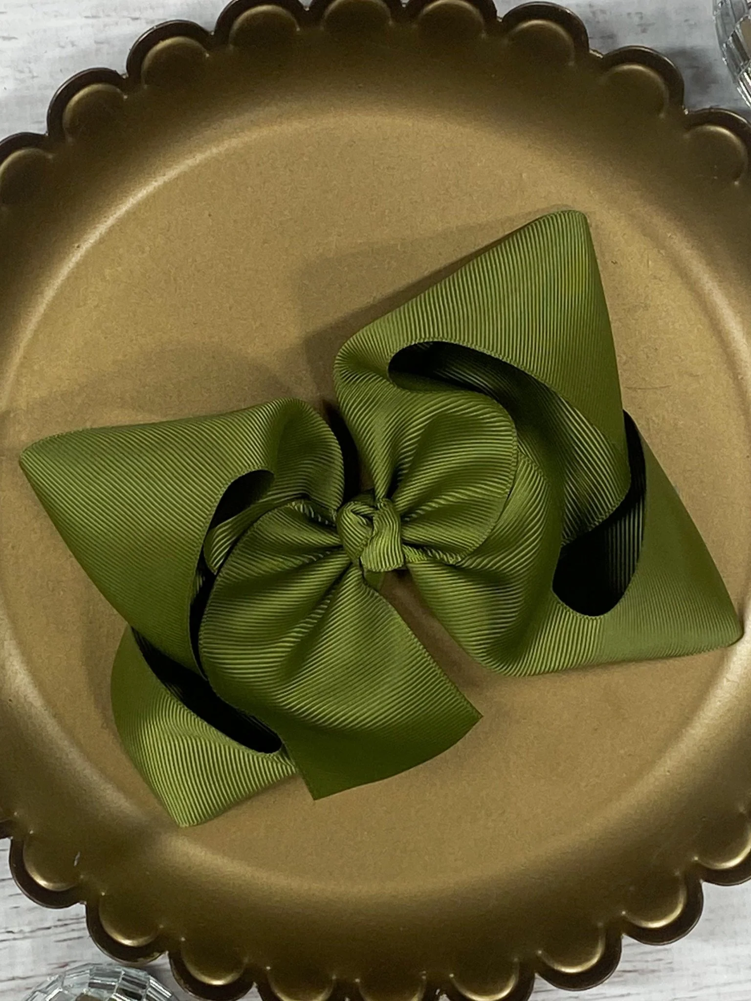 5.5" Oversize Grosgrain Hair Bow | Alligator Clip - Image 37