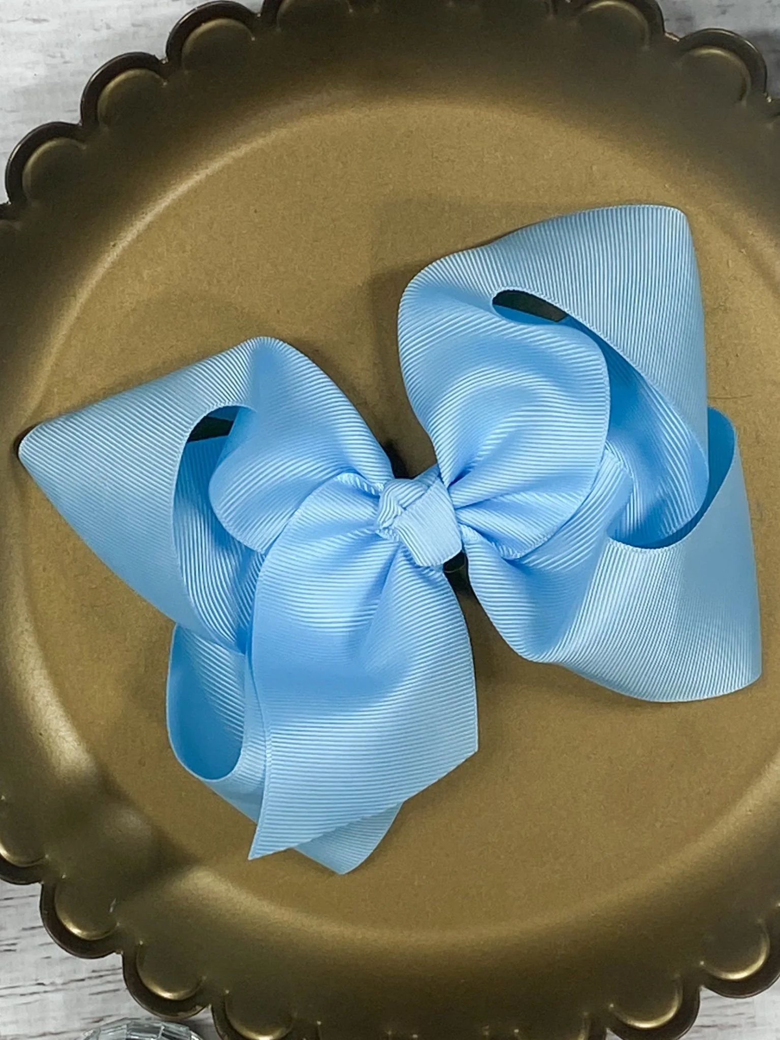 5.5" Oversize Grosgrain Hair Bow | Alligator Clip - Image 38