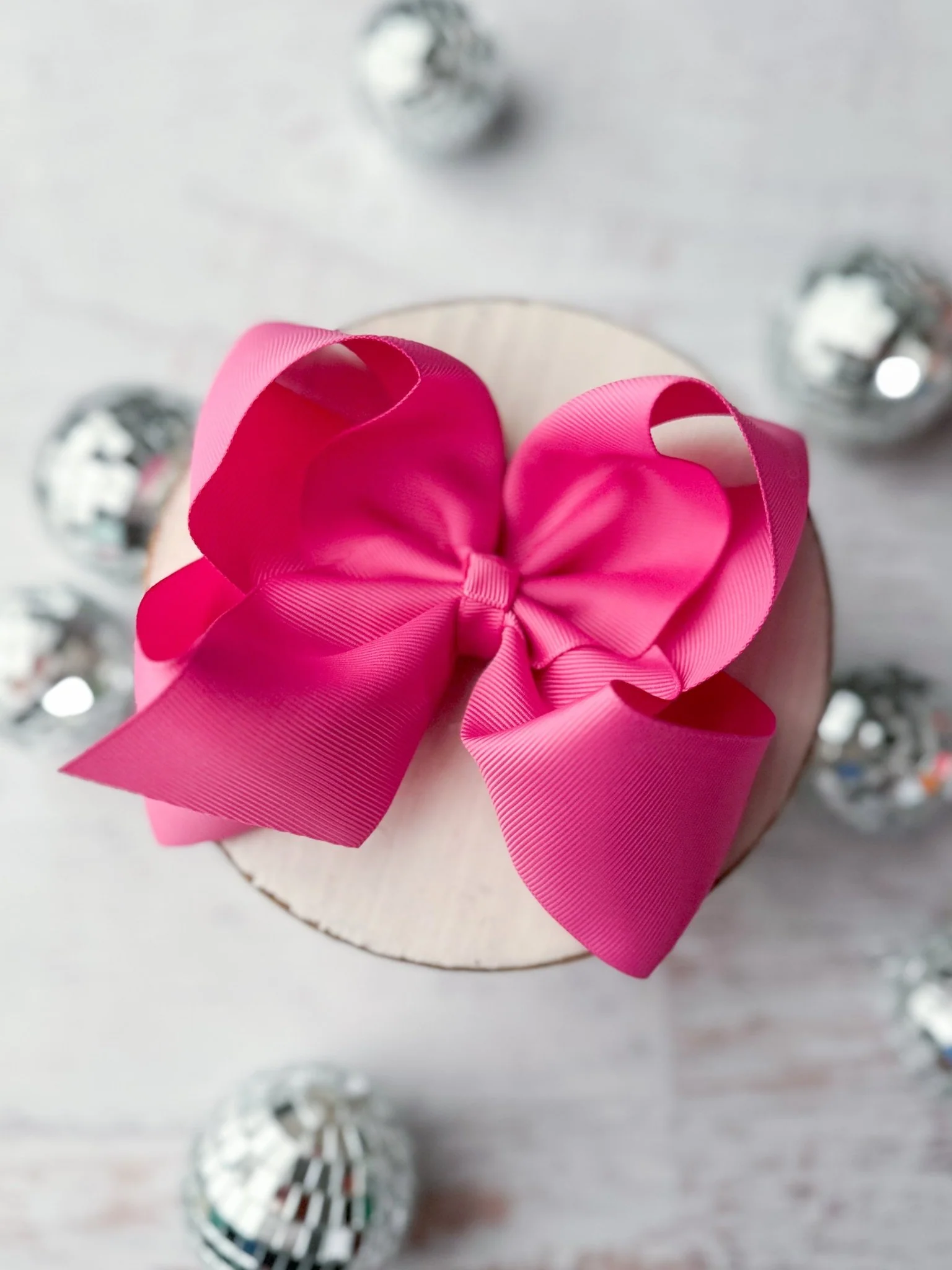 5.5" Oversize Grosgrain Hair Bow | Alligator Clip - Image 6