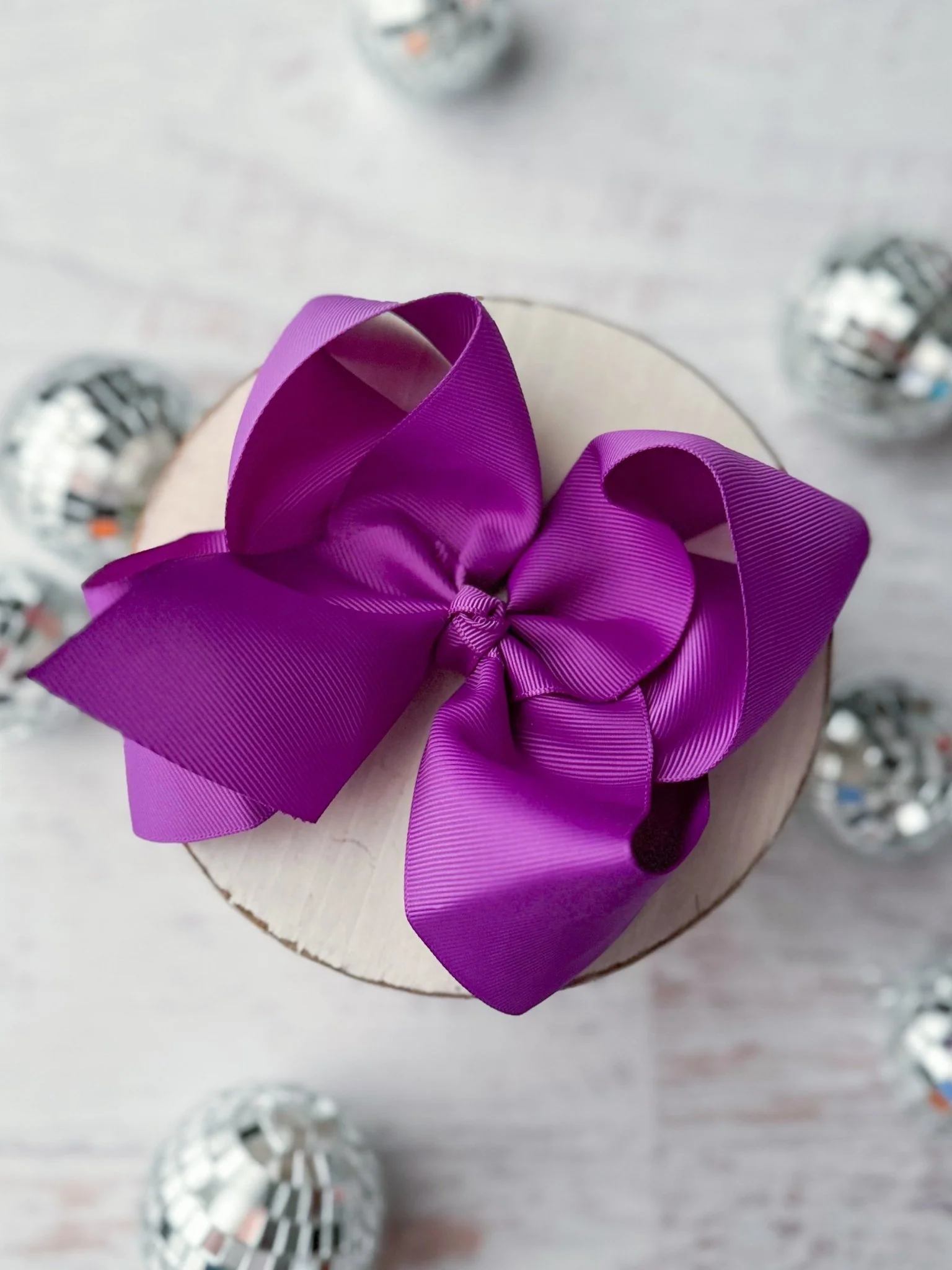 5.5" Oversize Grosgrain Hair Bow | Alligator Clip - Image 9