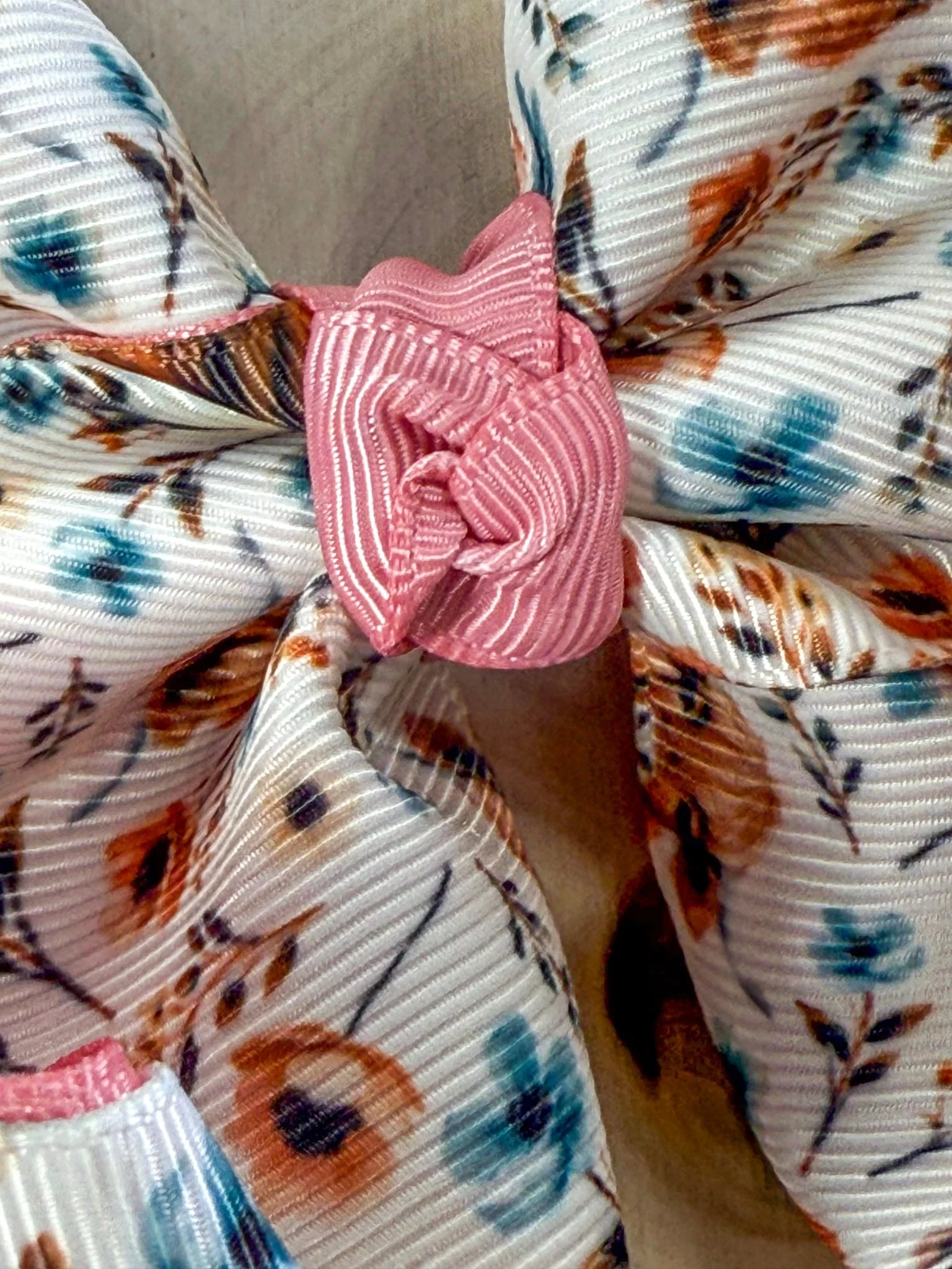 Highland Bloom Double Layer Hair Bow | Clip or Headband - Image 8