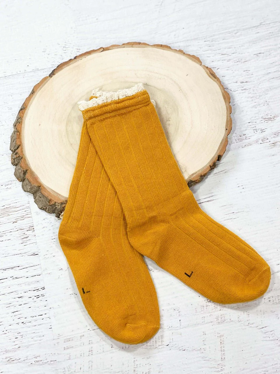 Crochet Lace Trimmed Socks - Image 6