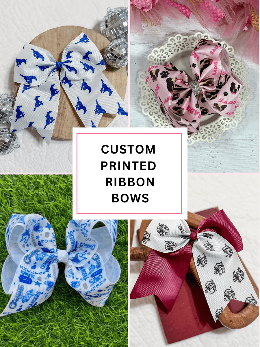 Custom Printed Bows - Custom Hair Bows
