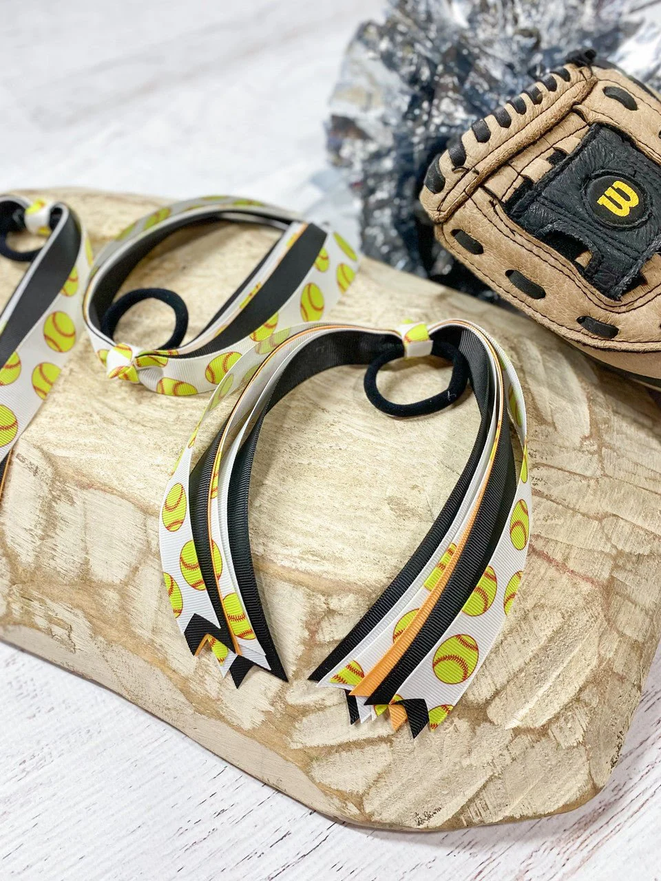 Custom Softball Team Streamer Bows - Image 4