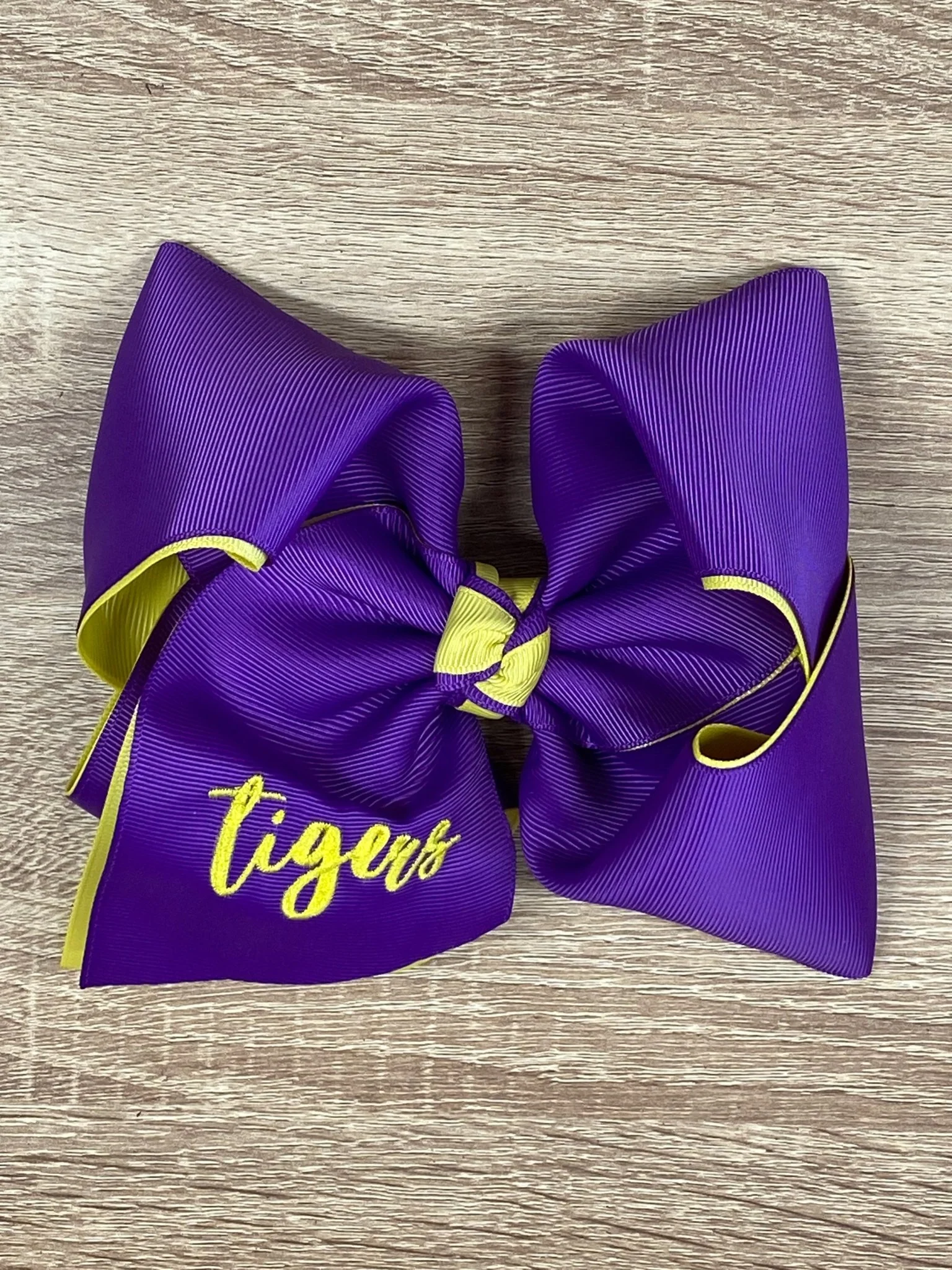Double Layer BIG School Spirit Hair Bows - Image 5