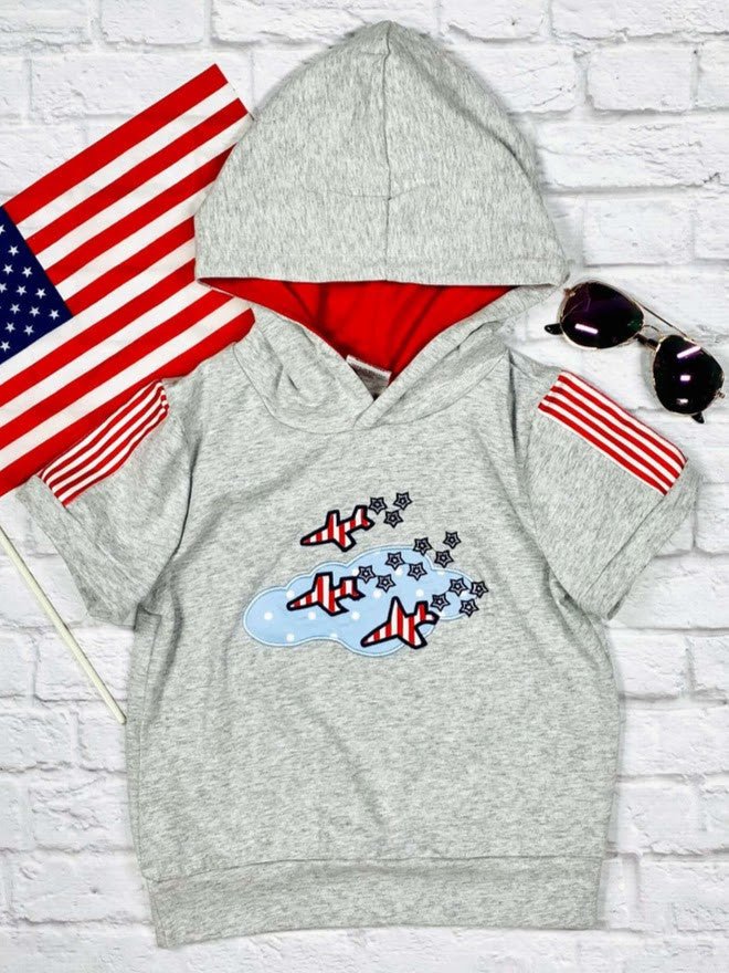 Fighter Jet Boys Hoodie Shirt - Image 2
