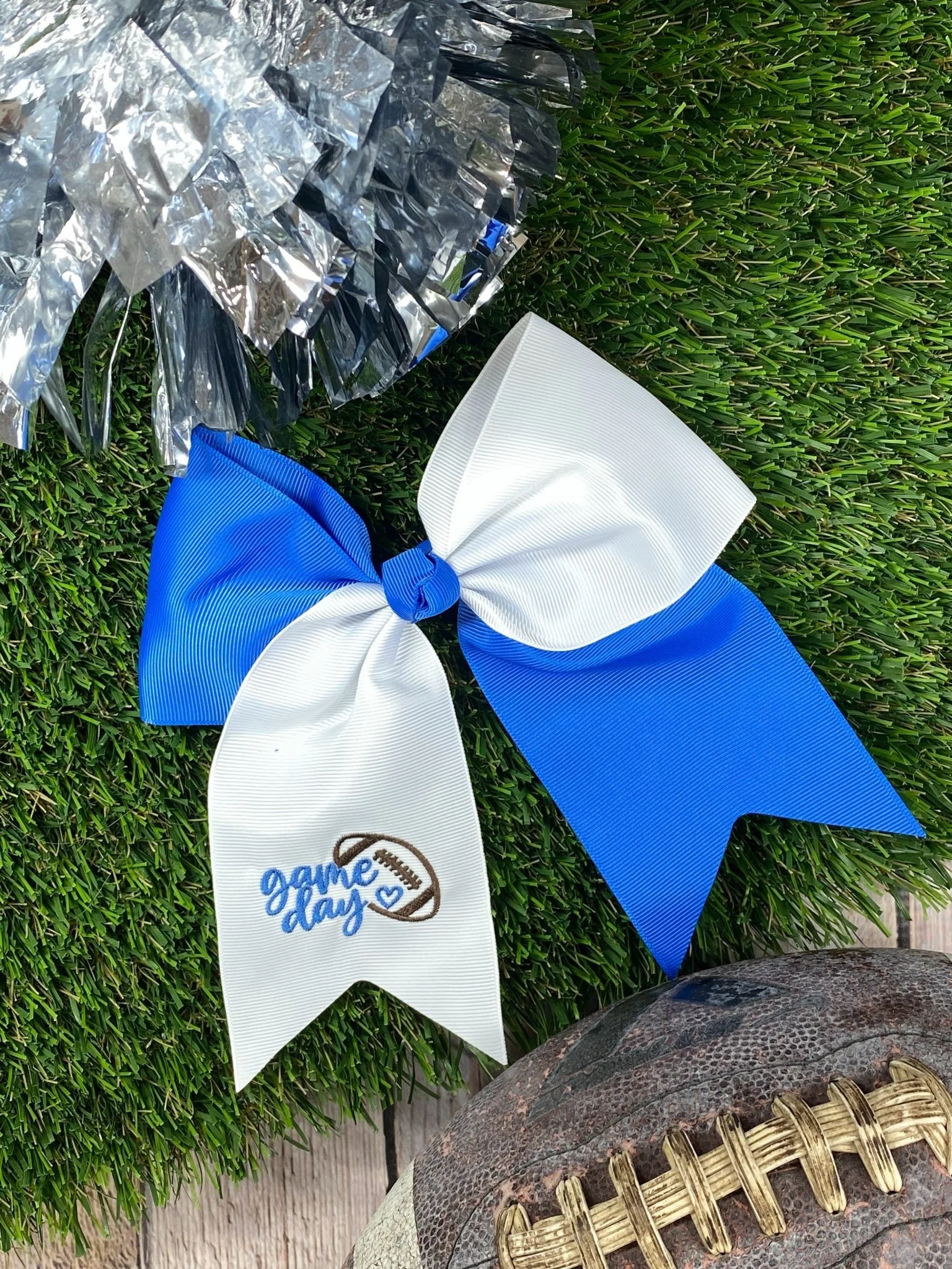 Game Day Embroidered Cheer Bows - Image 3