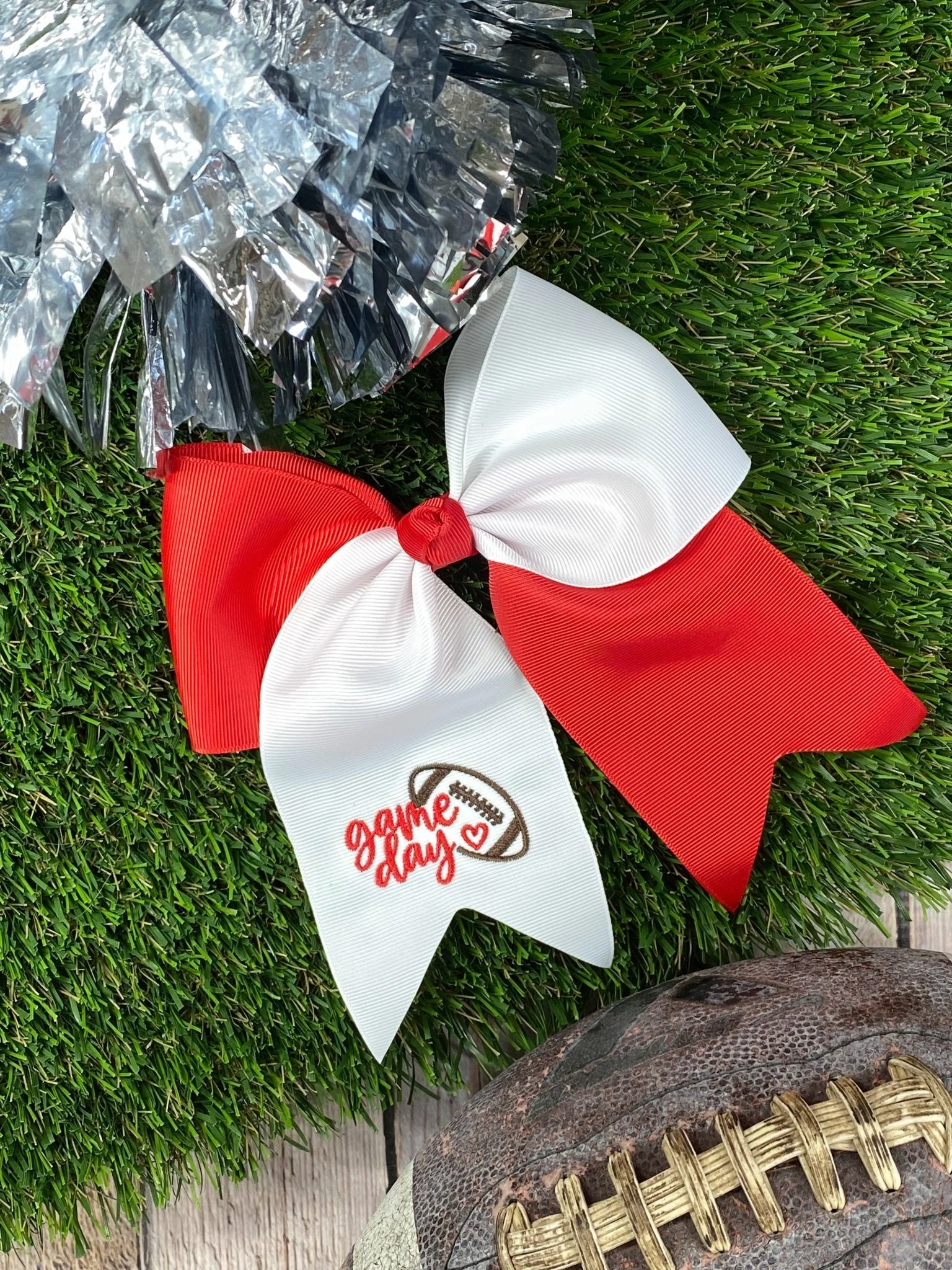 Game Day Embroidered Cheer Bows - Image 4