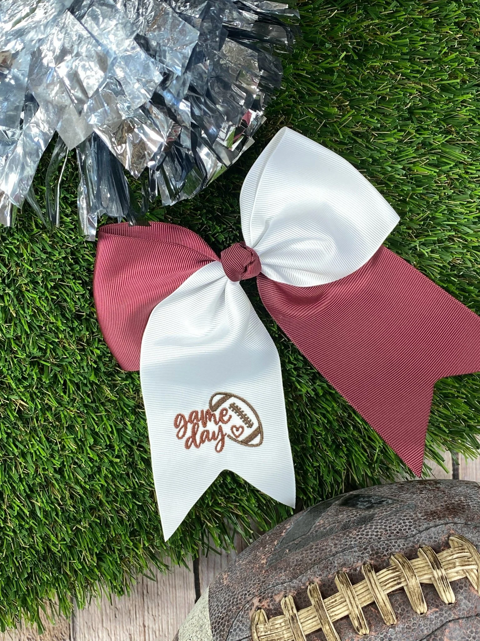 Game Day Embroidered Cheer Bows - Image 7