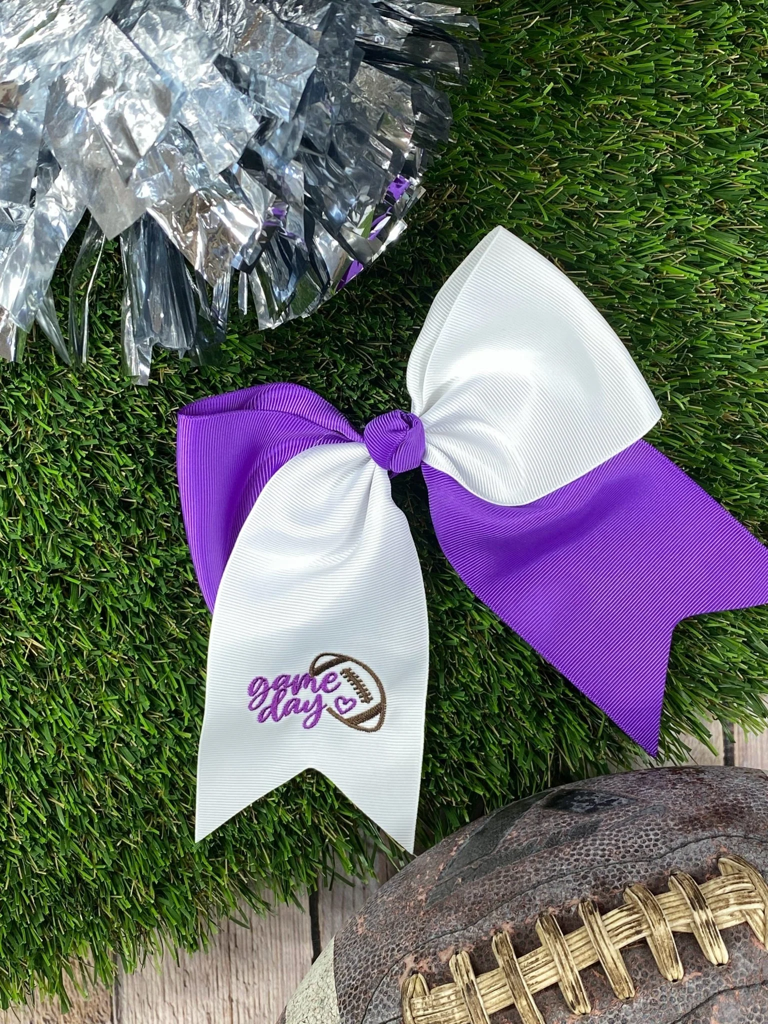 Game Day Embroidered Cheer Bows - Image 9