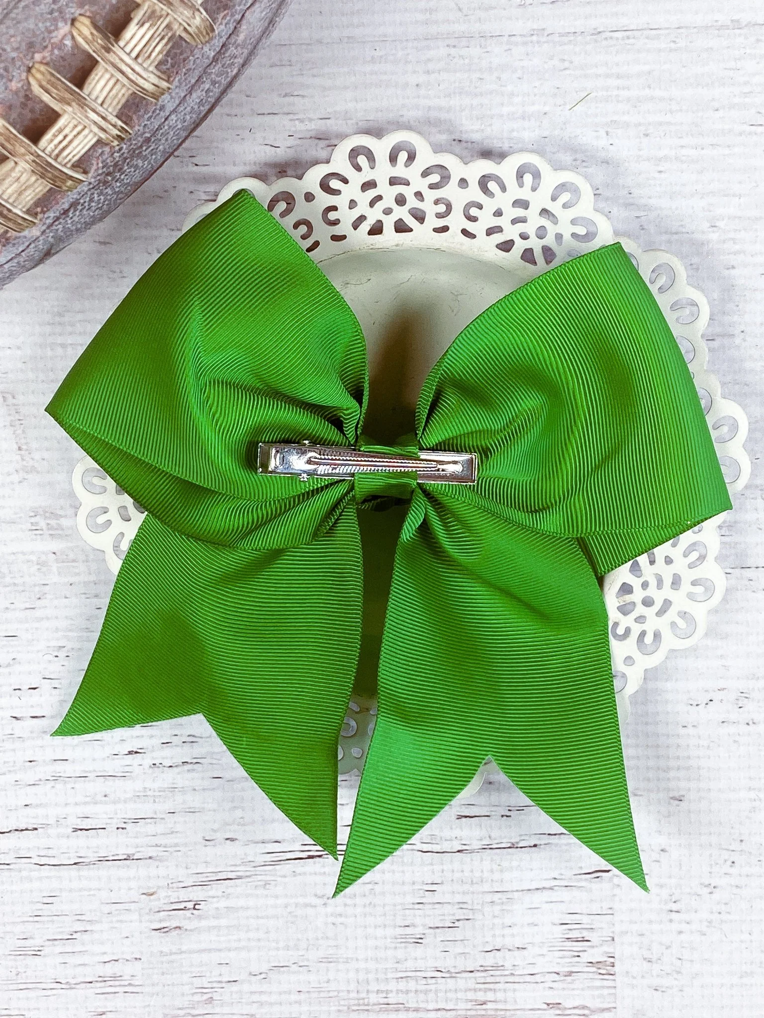 Gilmore Gators Solid Green Cheer Bow - Image 2