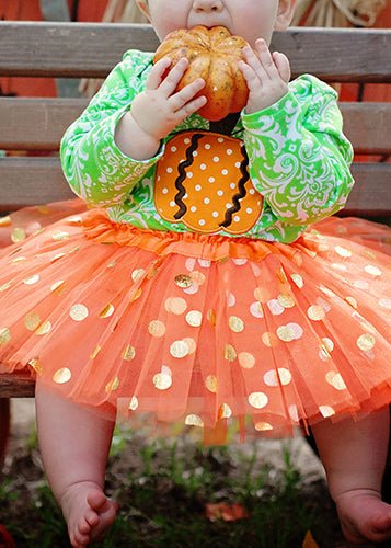 Gold Dot Tutu Skirt | Baby, Girls & Women Sizes | Soft Layered Tulle Tutu - Image 14