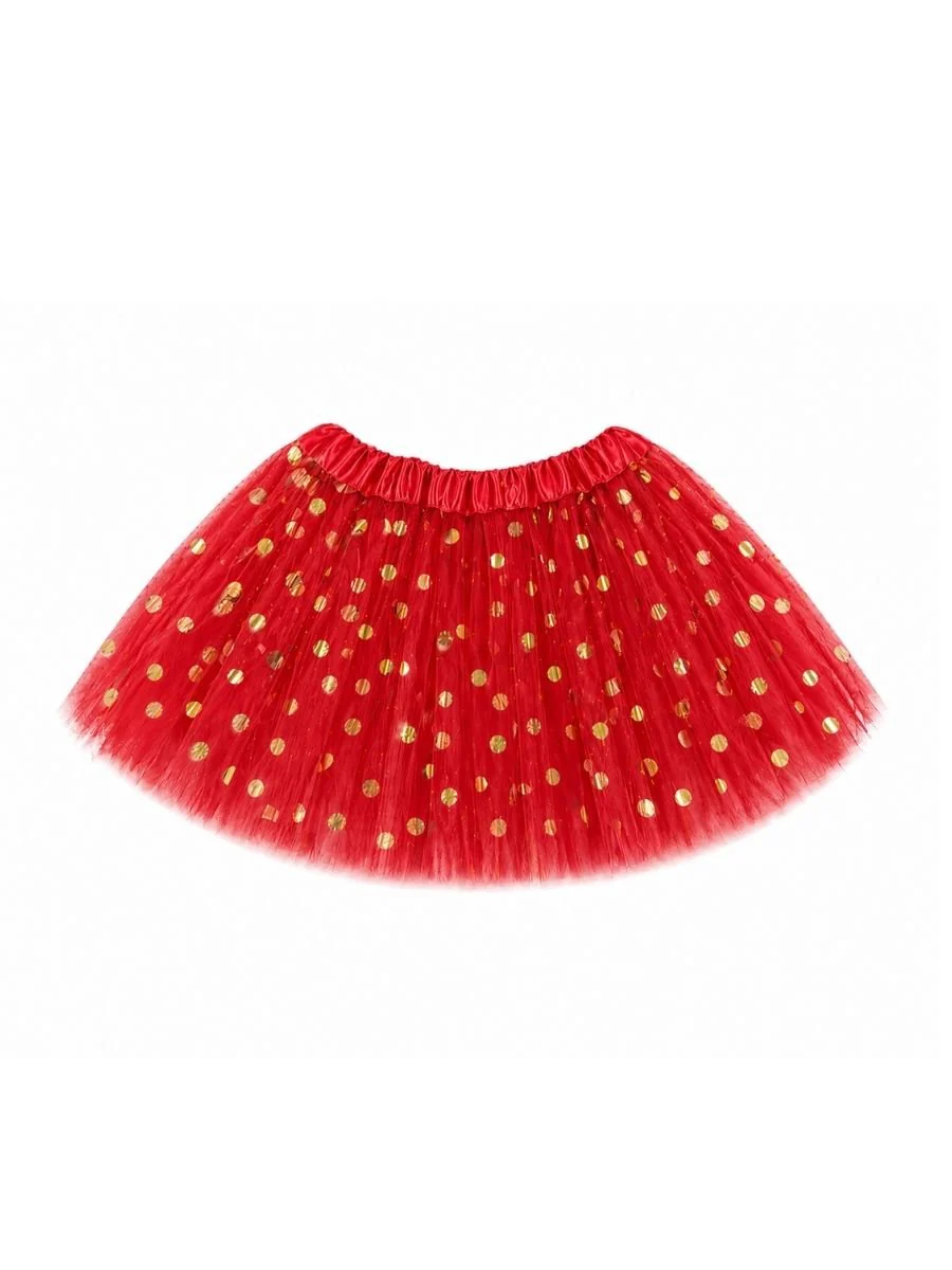 Gold Dot Tutu Skirt | Baby, Girls & Women Sizes | Soft Layered Tulle Tutu - Image 19