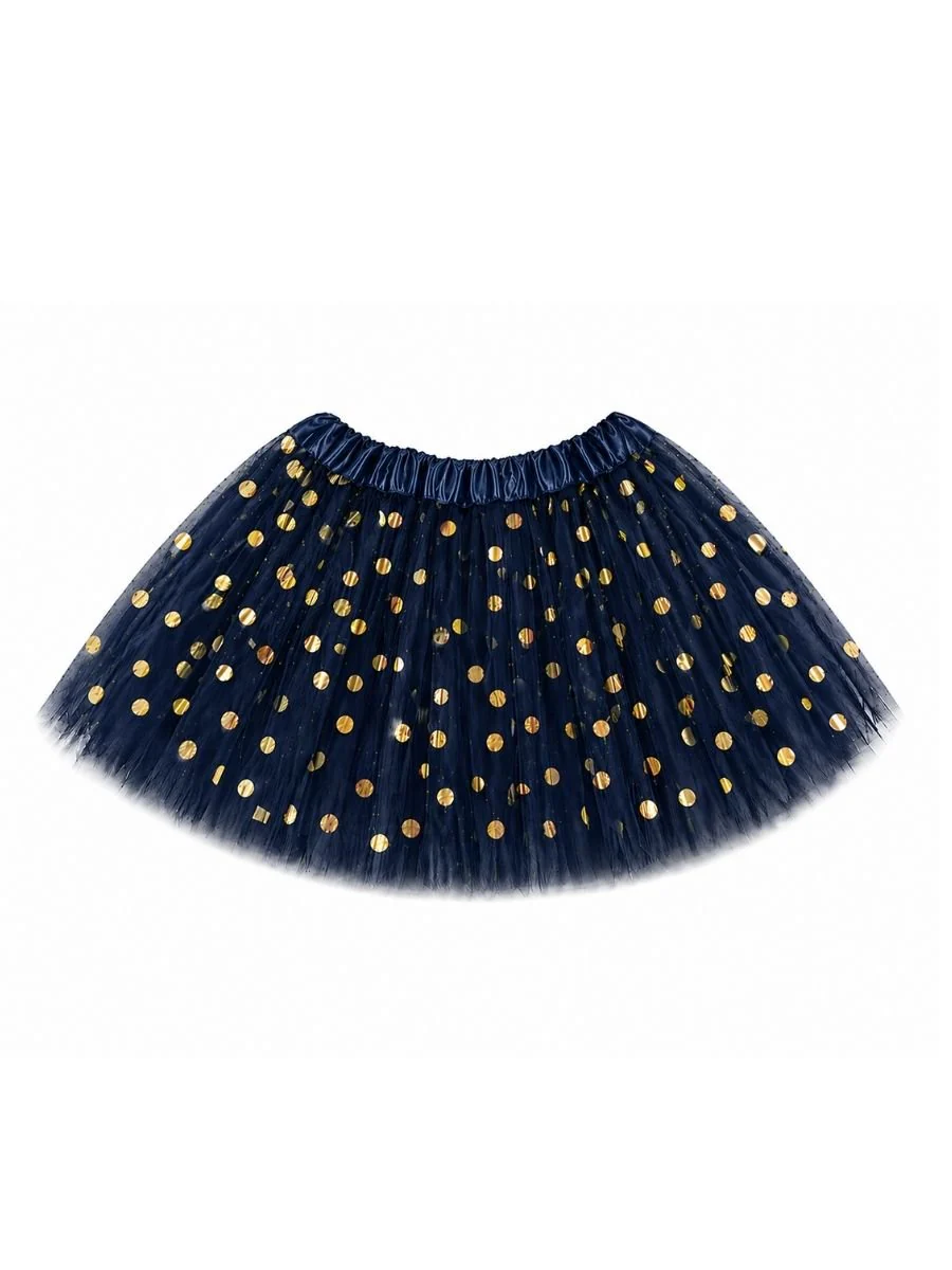 Gold Dot Tutu Skirt | Baby, Girls & Women Sizes | Soft Layered Tulle Tutu - Image 22